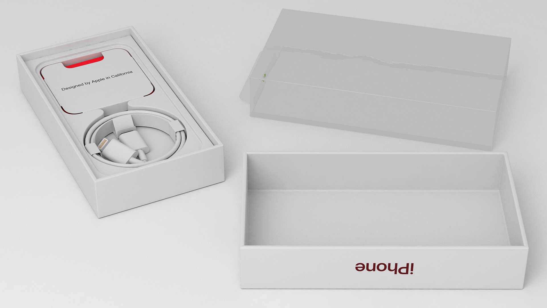3D model iPhone 12 mini Box Product RED