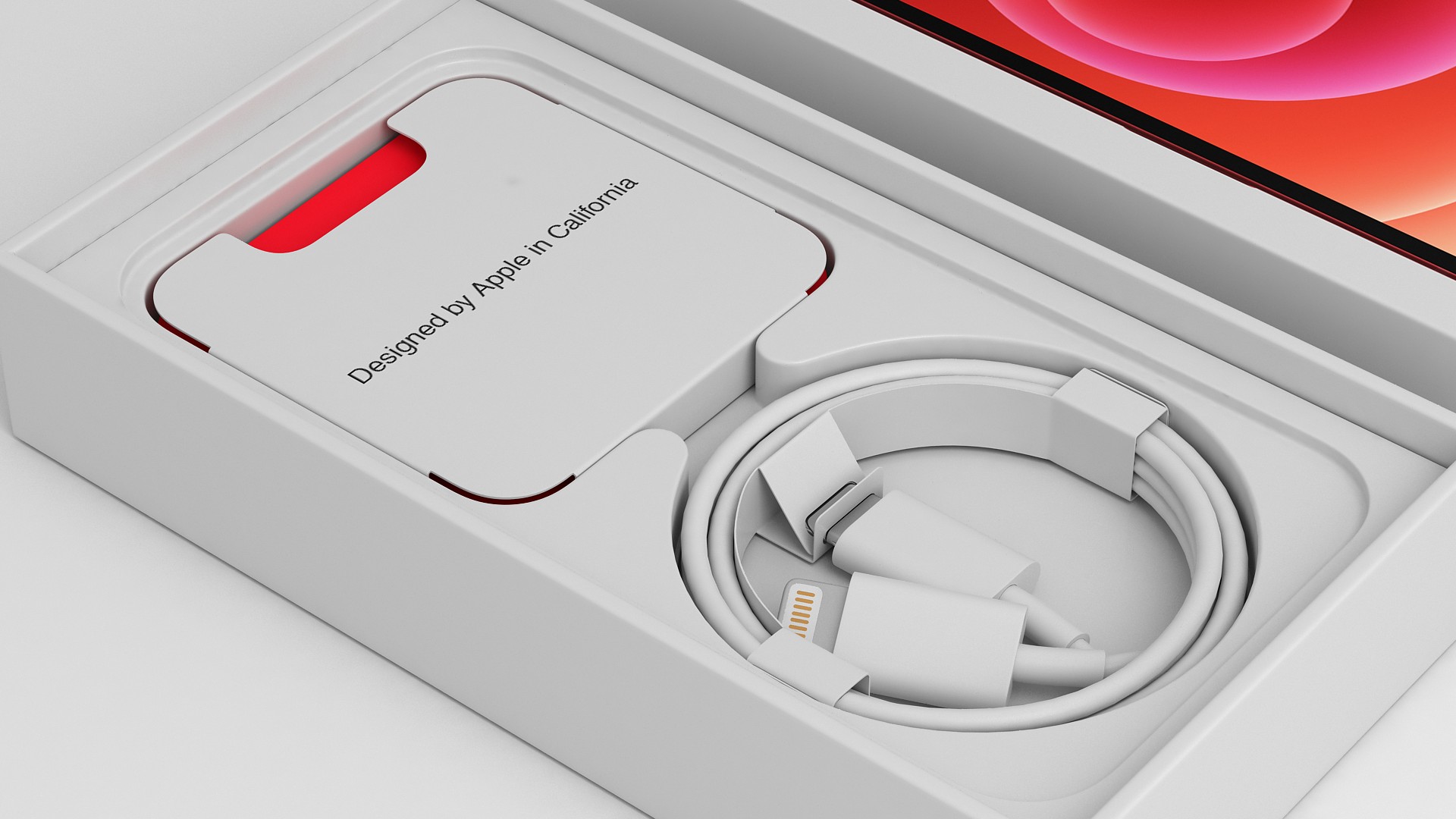 3D model iPhone 12 mini Box Product RED