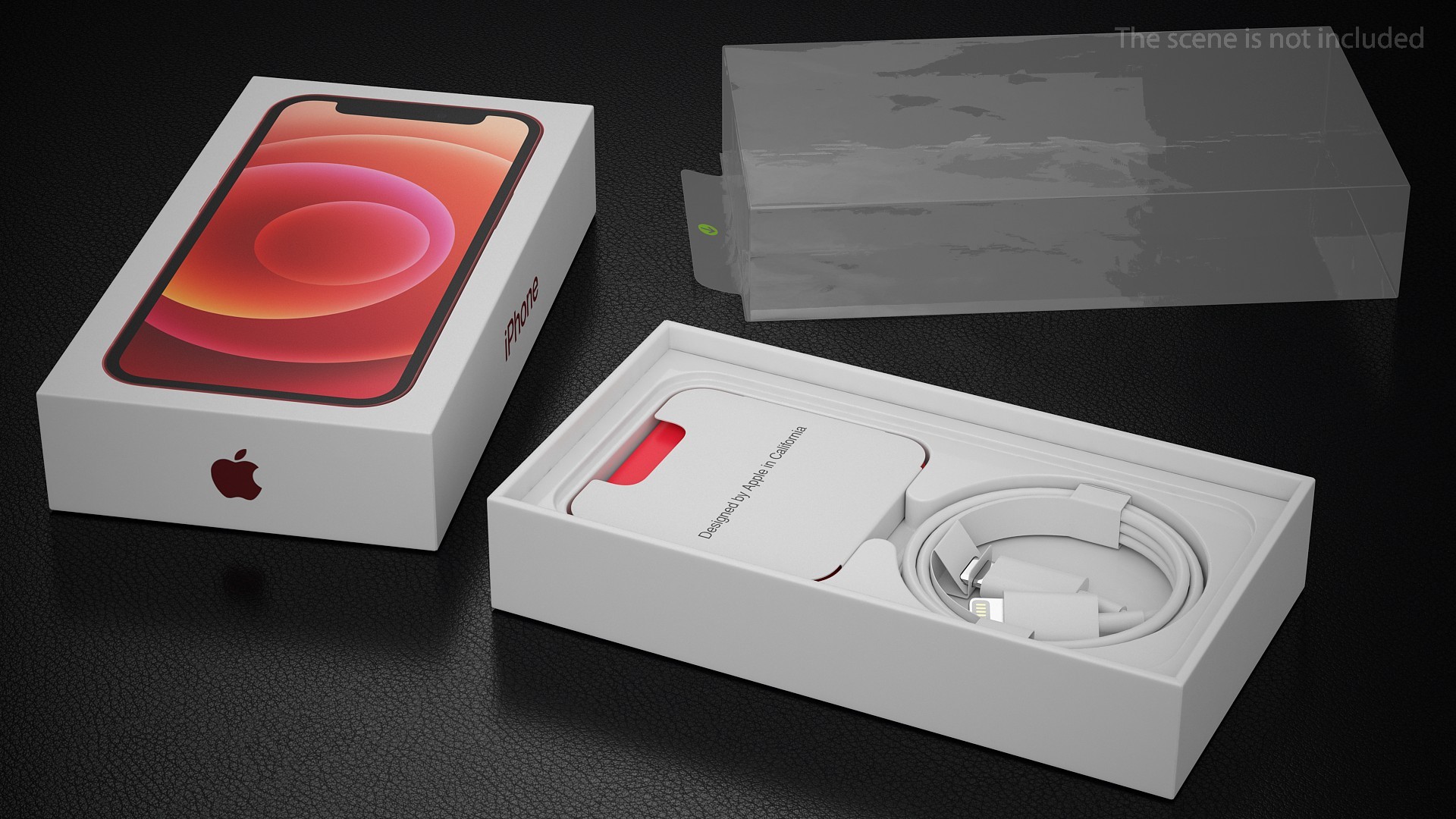 3D model iPhone 12 mini Box Product RED