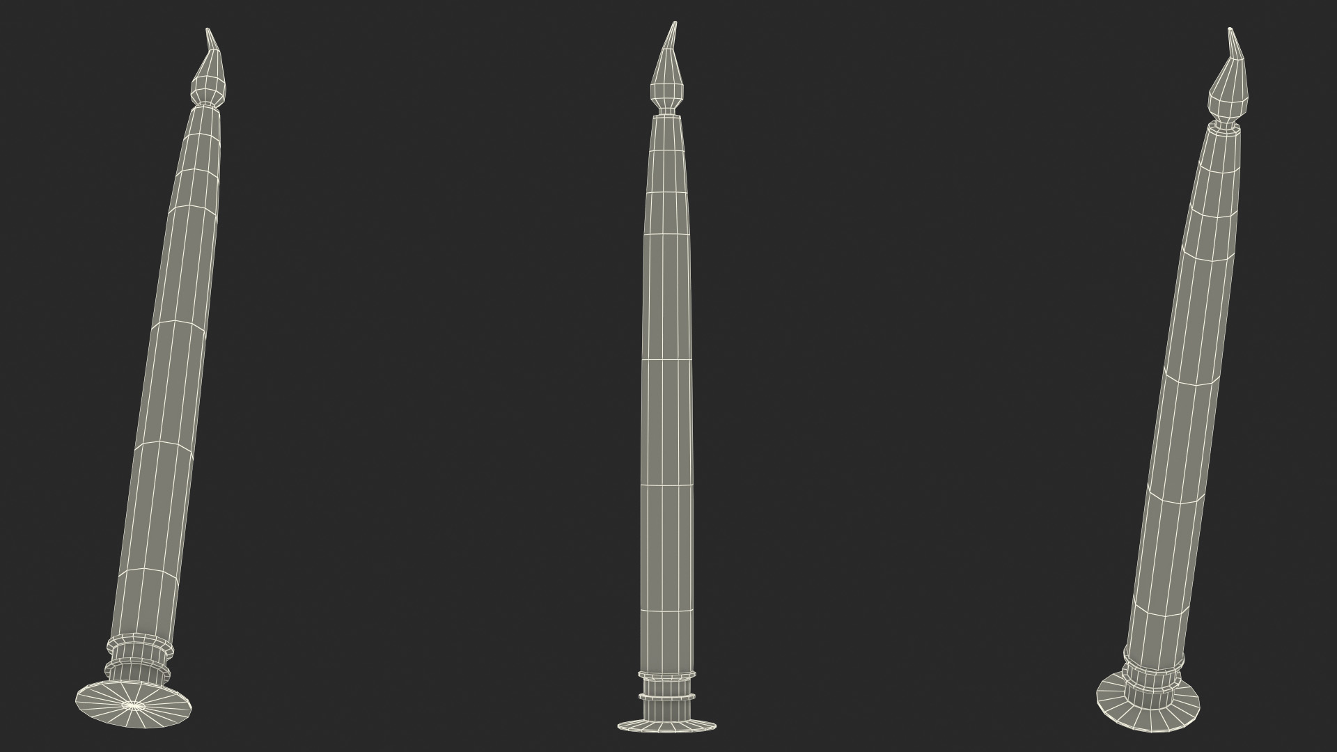 3D Electric Taper Long Candle