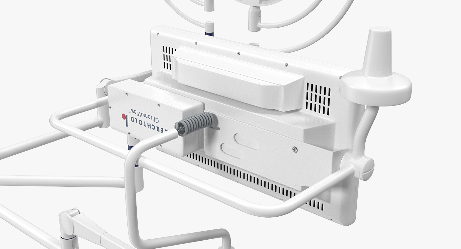 Ceiling Mount Berchtold Chromophare Two Surgical Light with Monitor 3D
