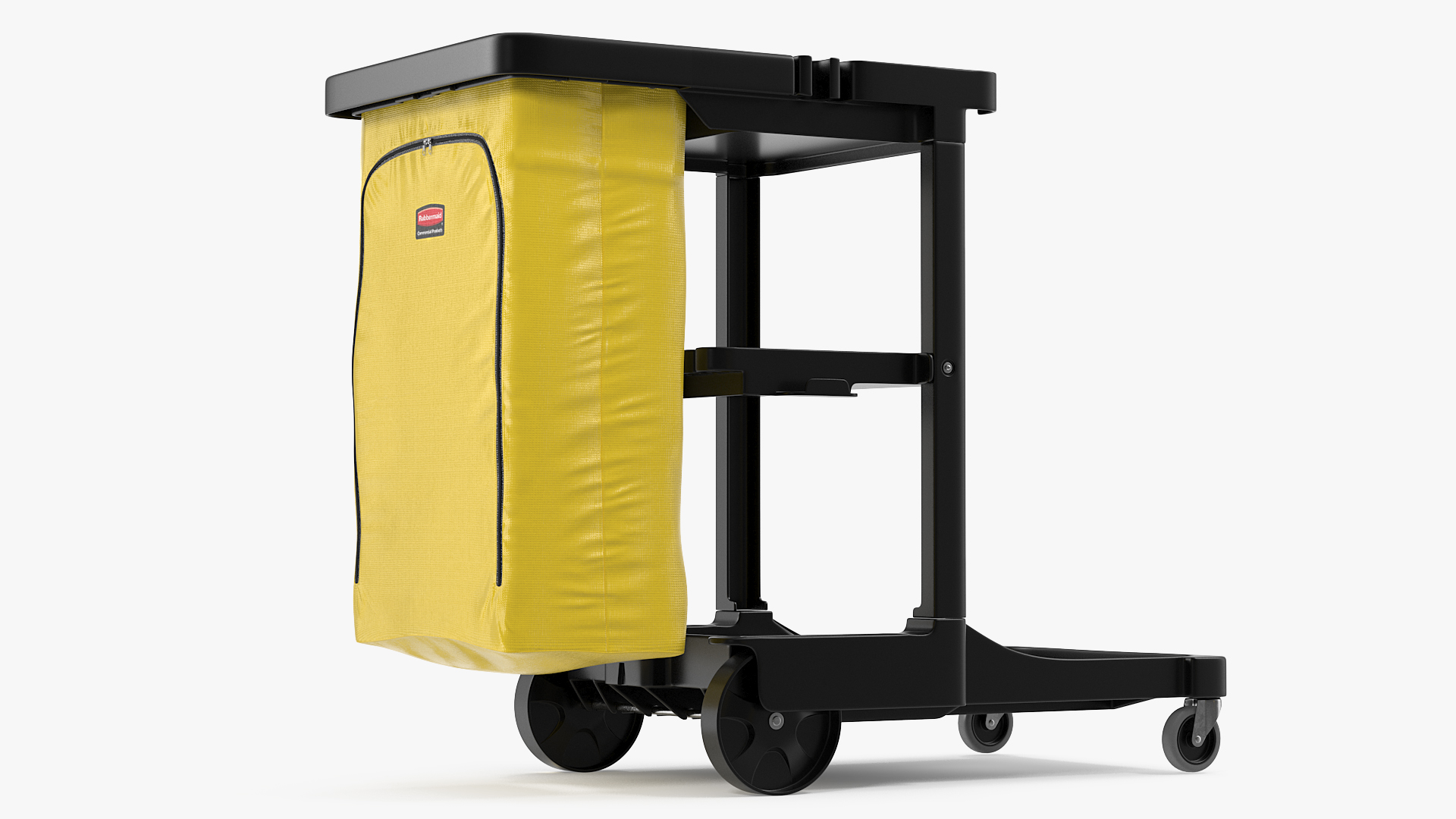 3D Rubbermaid Multi Shelf Cleaning Cart