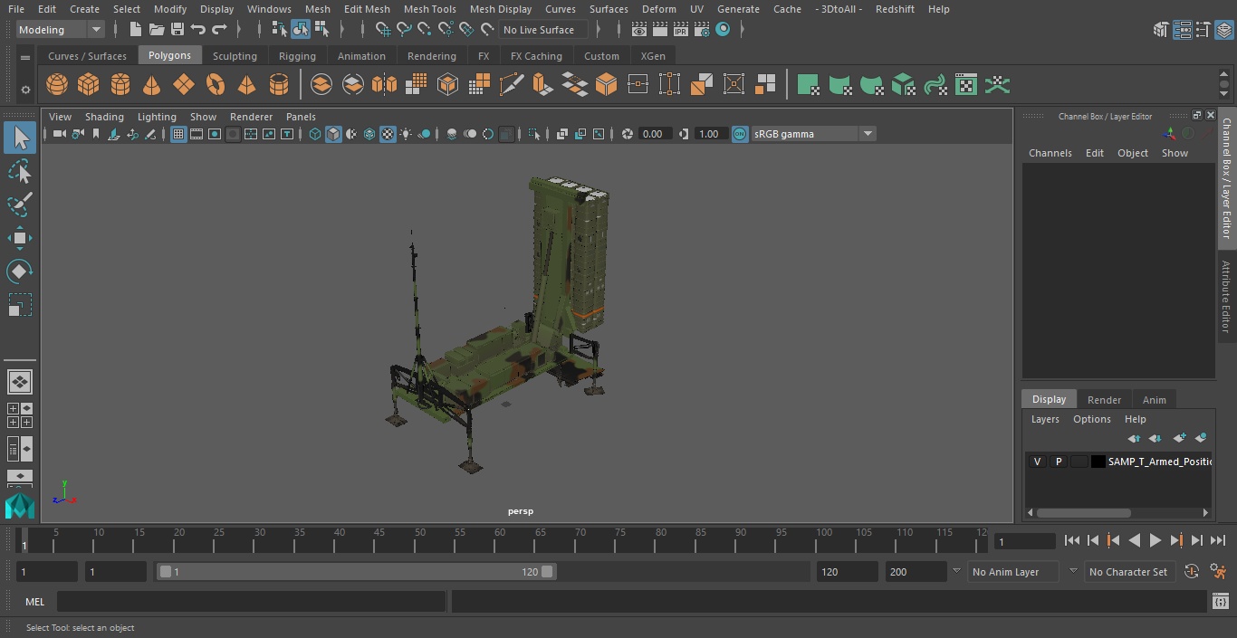 3D SAMP-T Armed Position