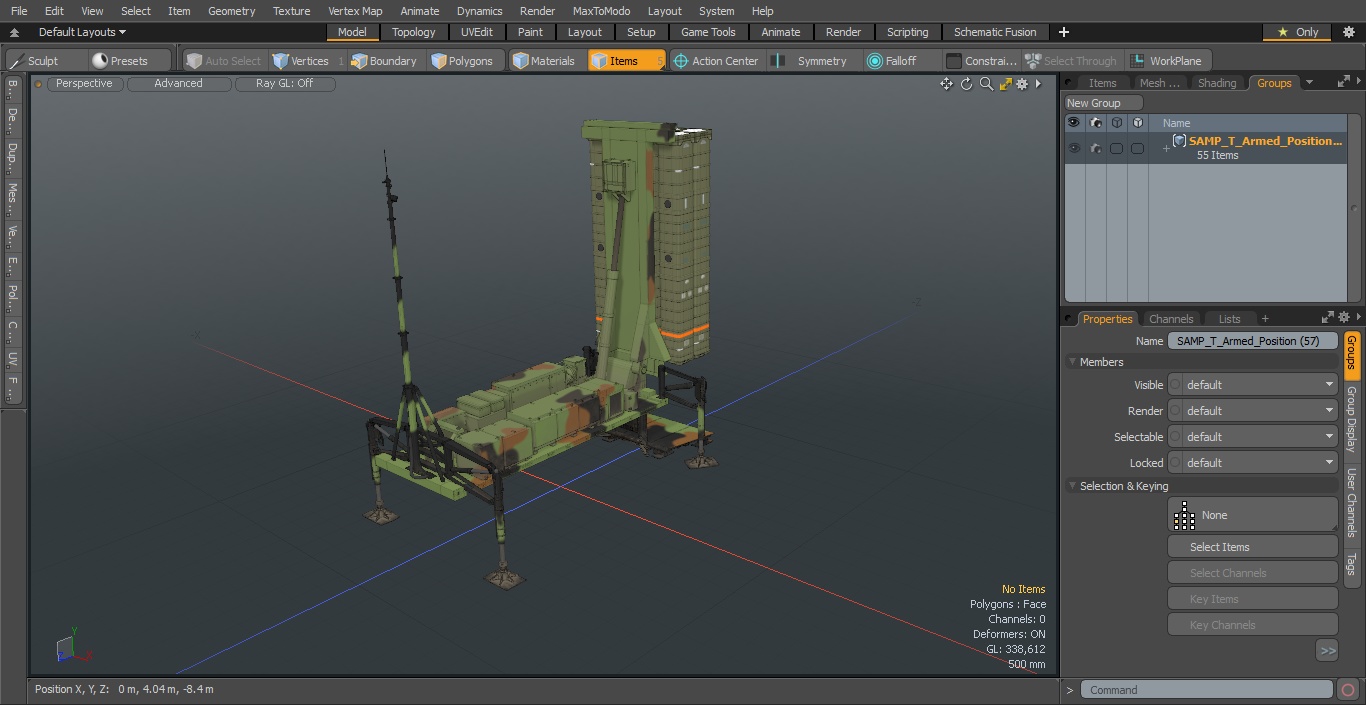 3D SAMP-T Armed Position