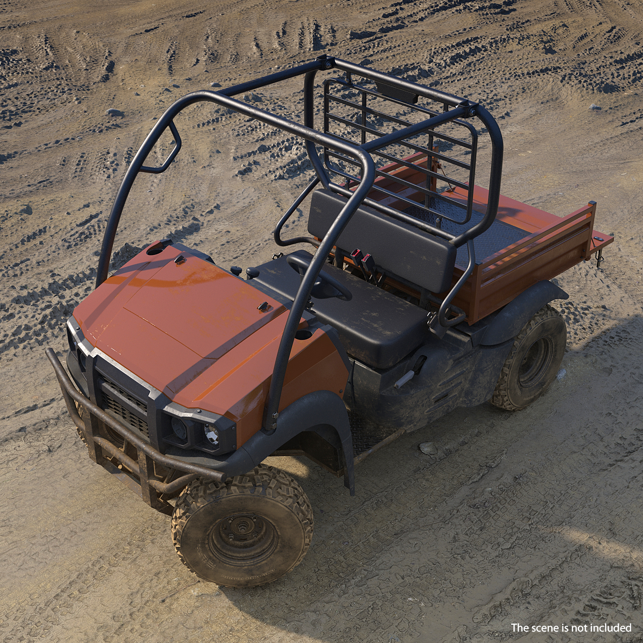 Farmer 4x4 ATV Dirty Rigged 3D