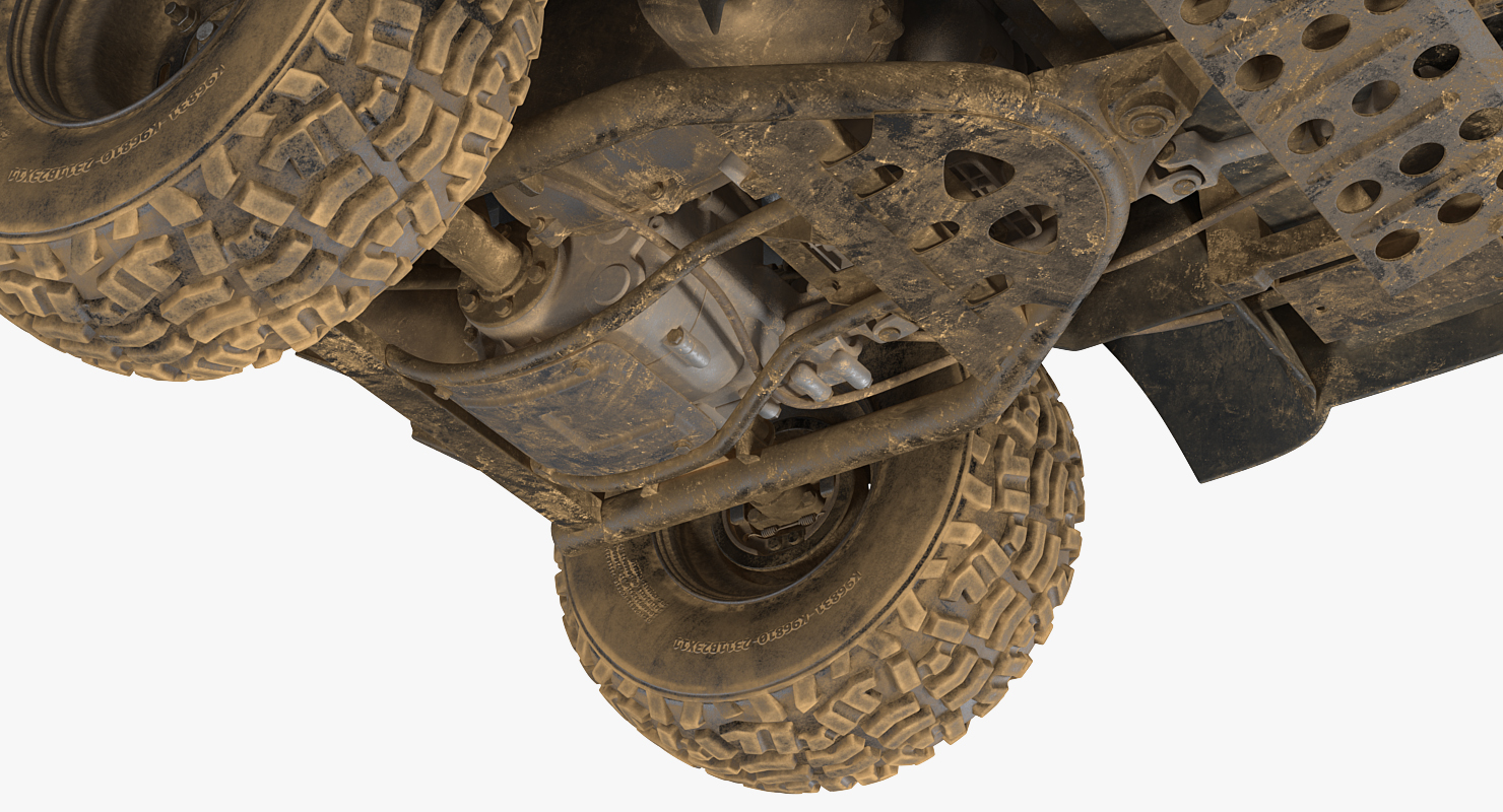 Farmer 4x4 ATV Dirty Rigged 3D