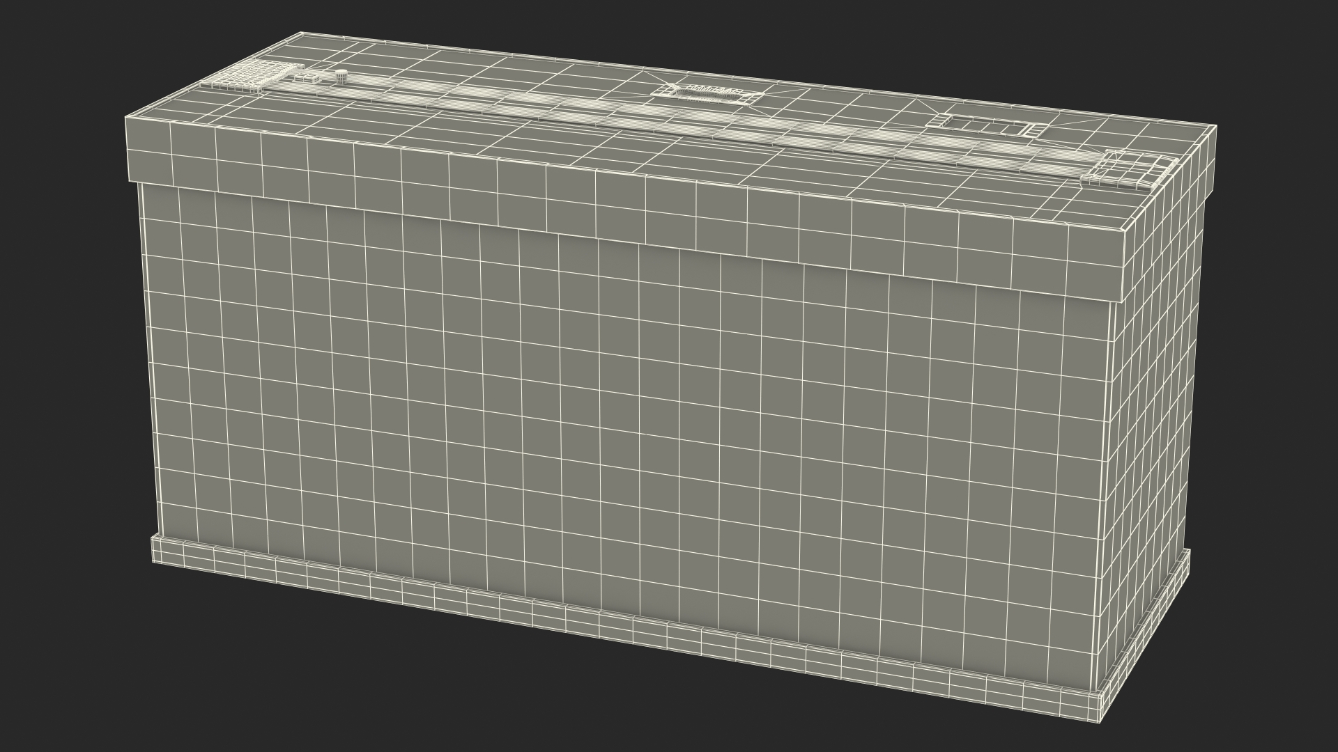 Aquarium Long Black 3D model