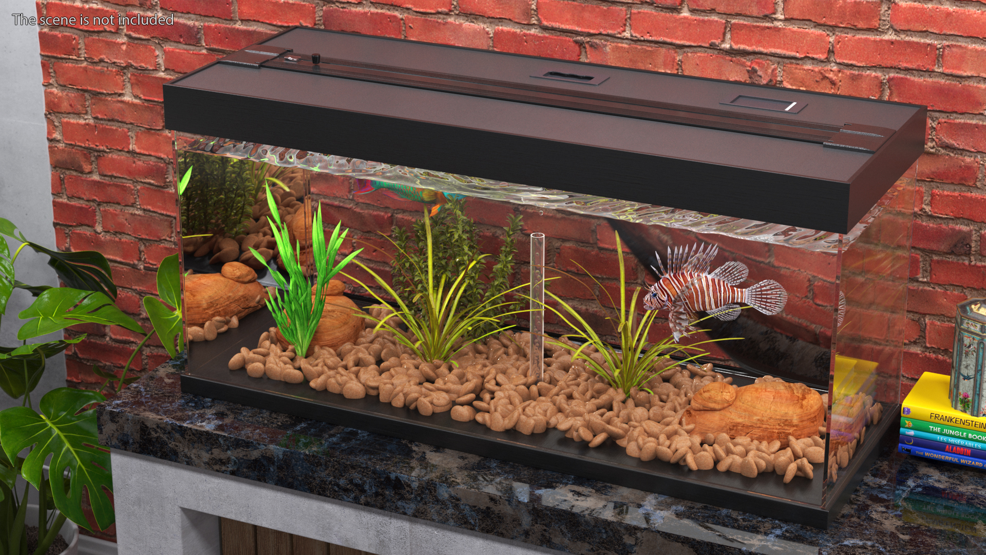 Aquarium Long Black 3D model