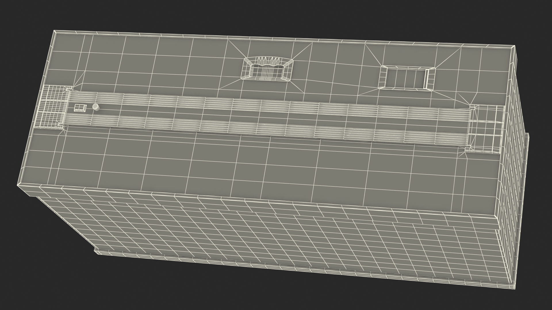 Aquarium Long Black 3D model