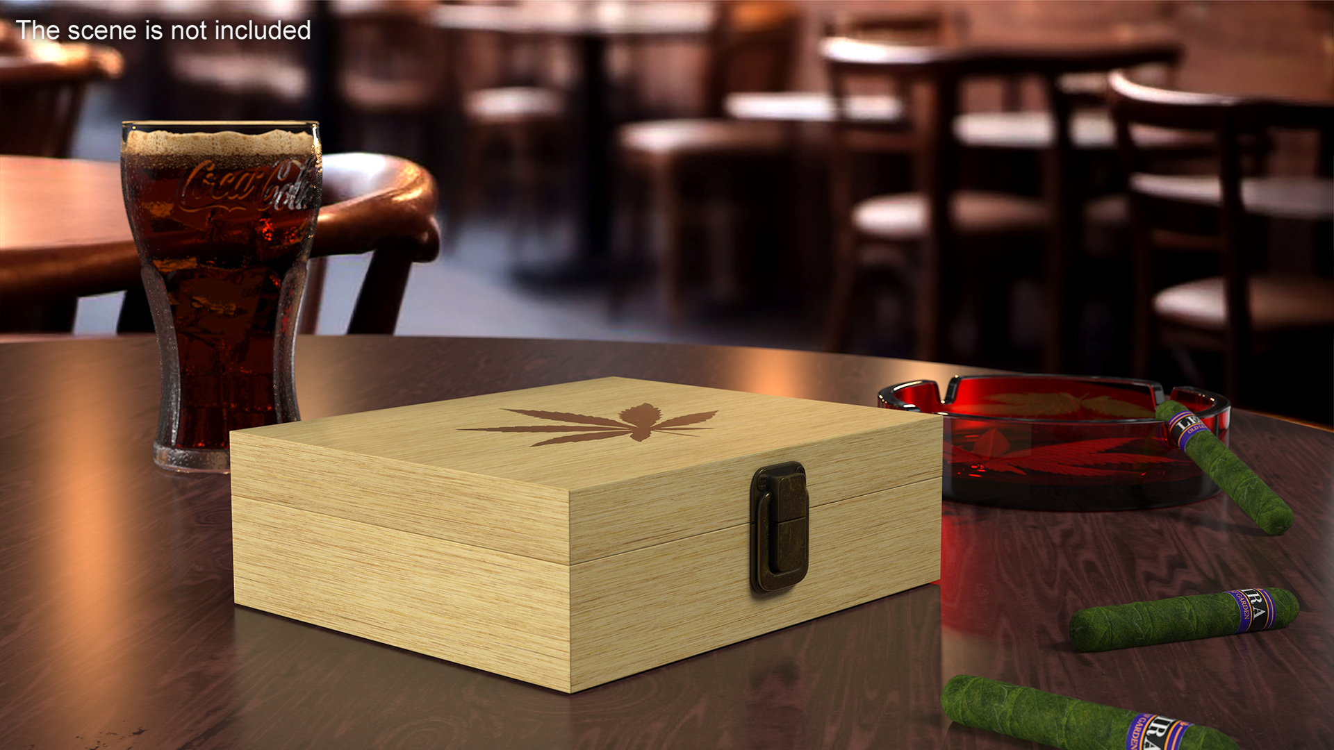 3D Cannabis Cigars Box Closed