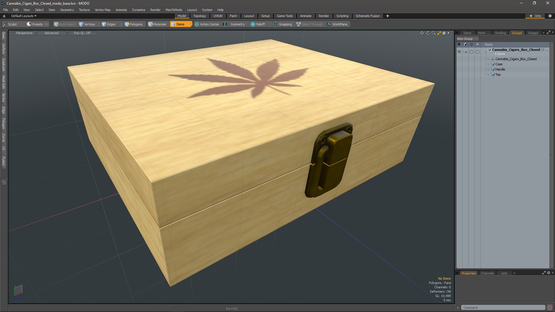 3D Cannabis Cigars Box Closed