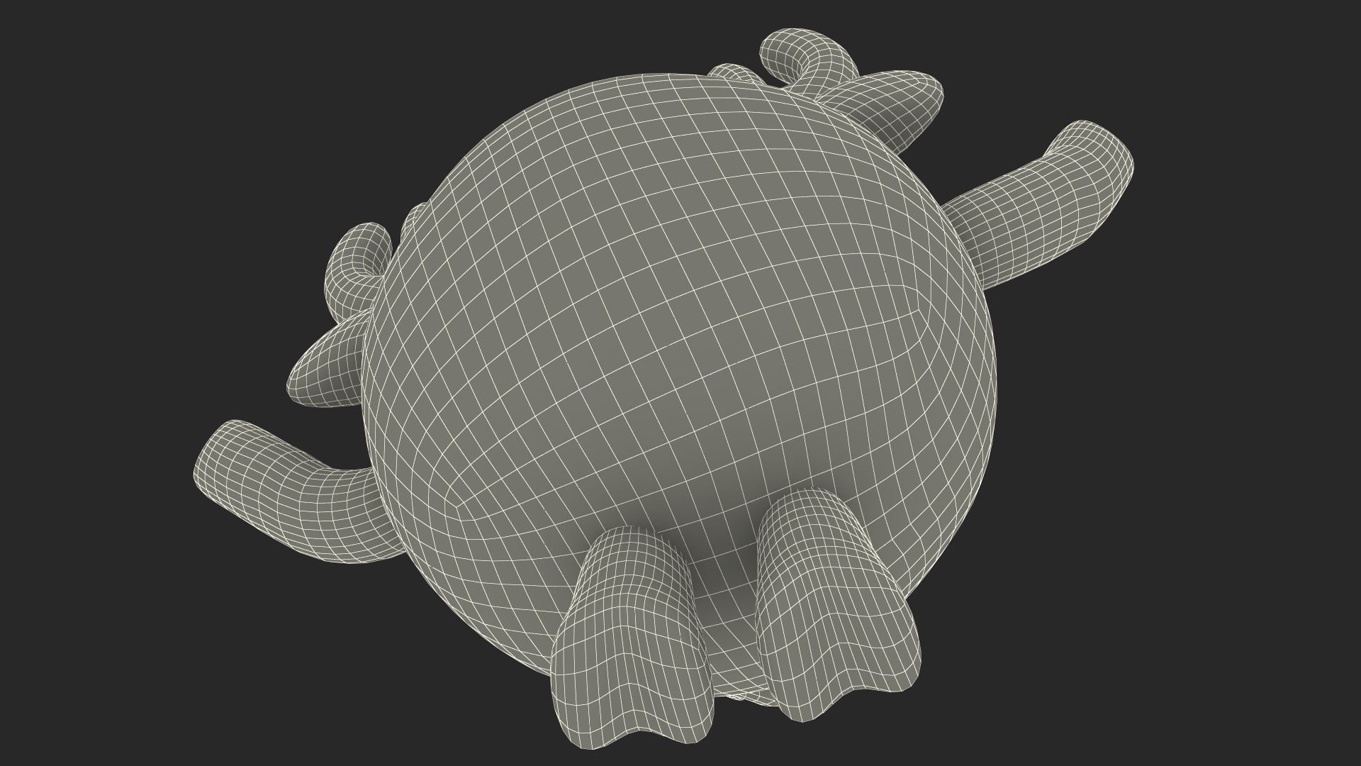 3D model GoGoRiki Moose Character Happy Pose