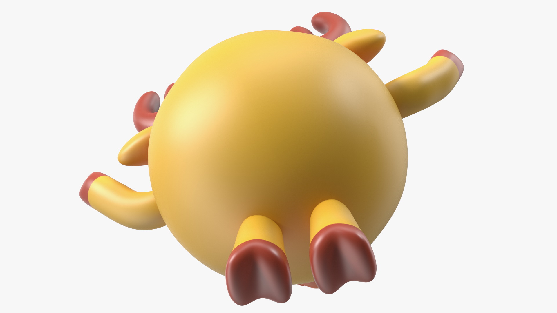 3D model GoGoRiki Moose Character Happy Pose