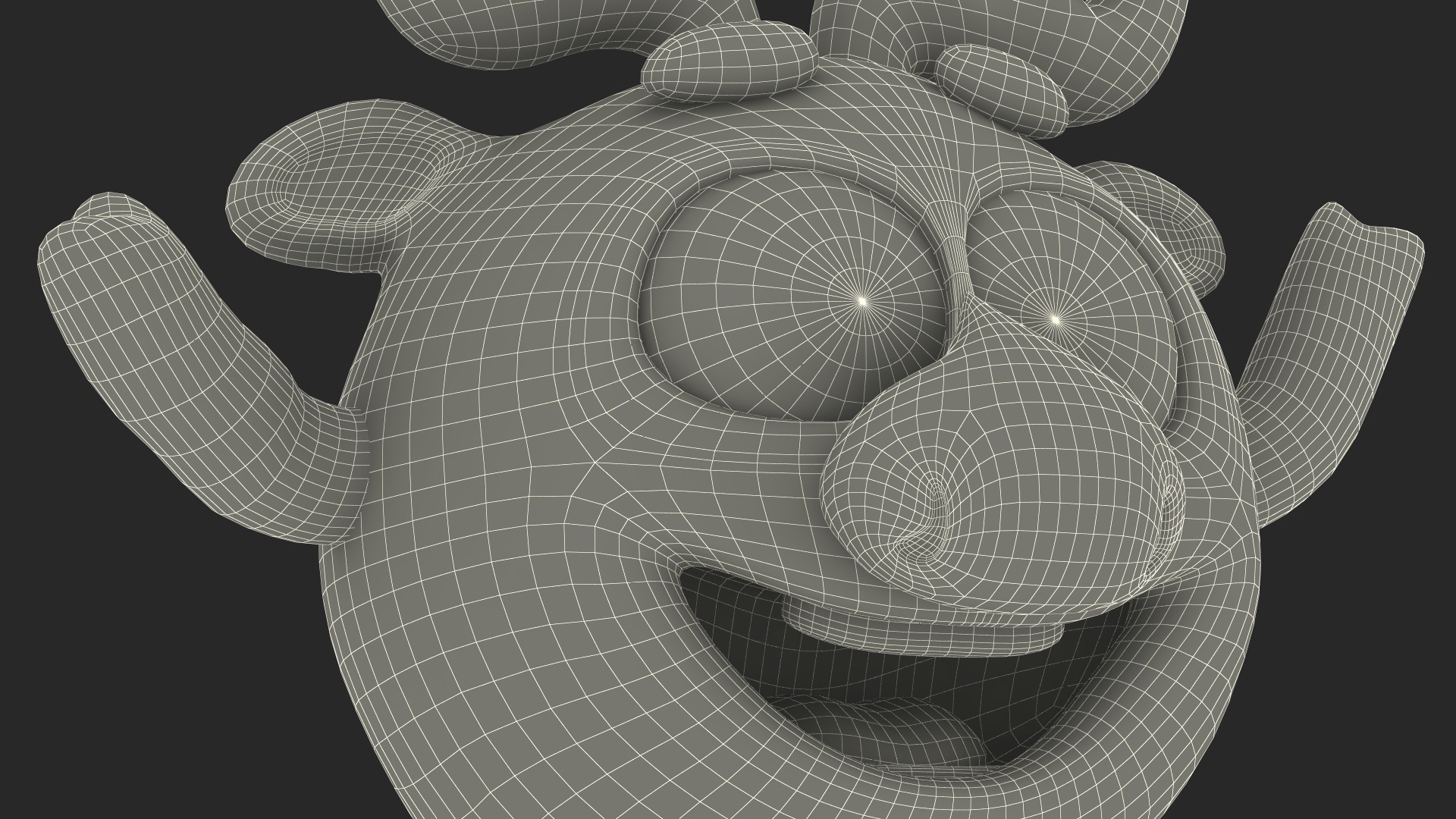 3D model GoGoRiki Moose Character Happy Pose