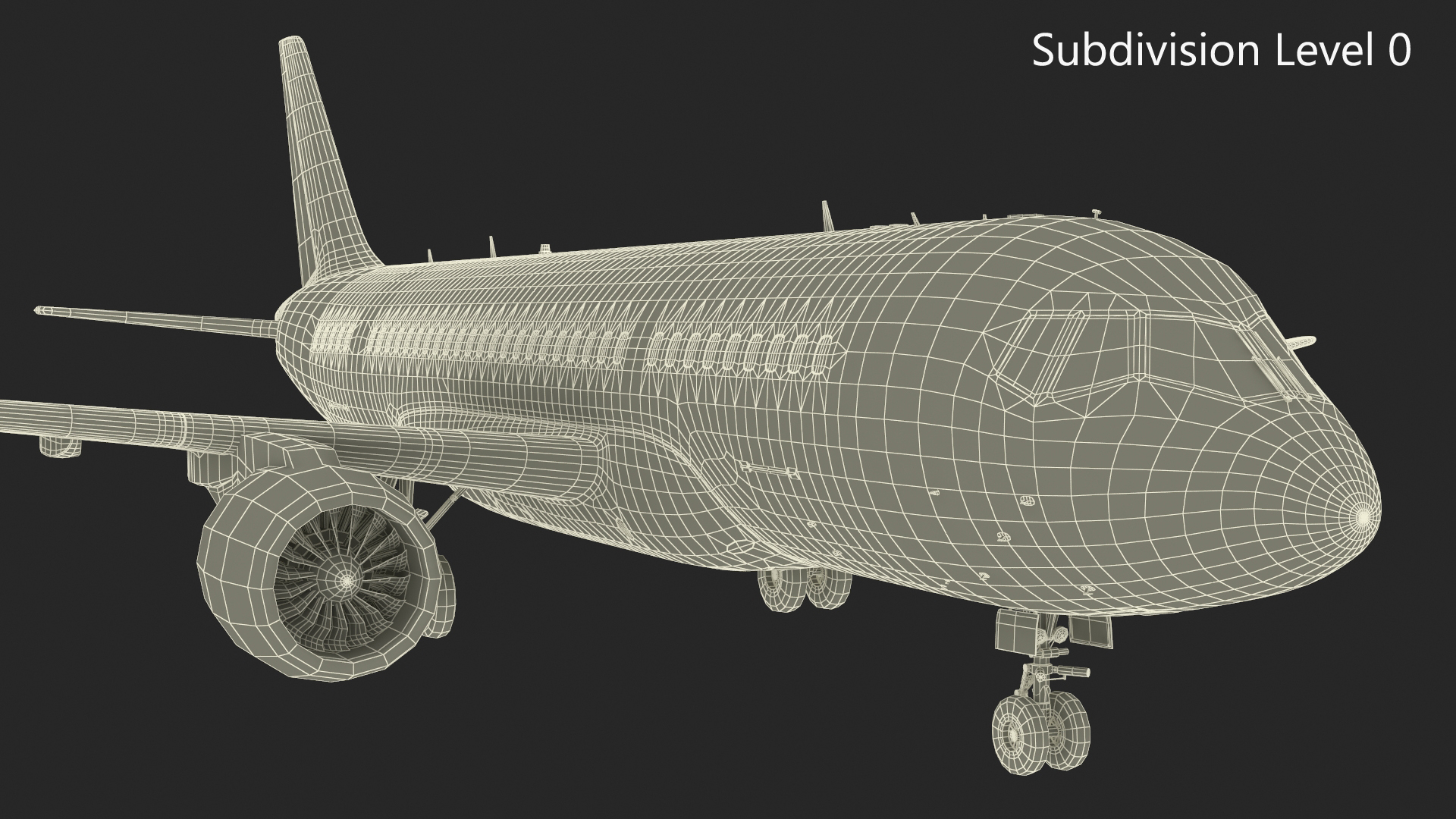 Narrow Body Airliner Rigged 3D