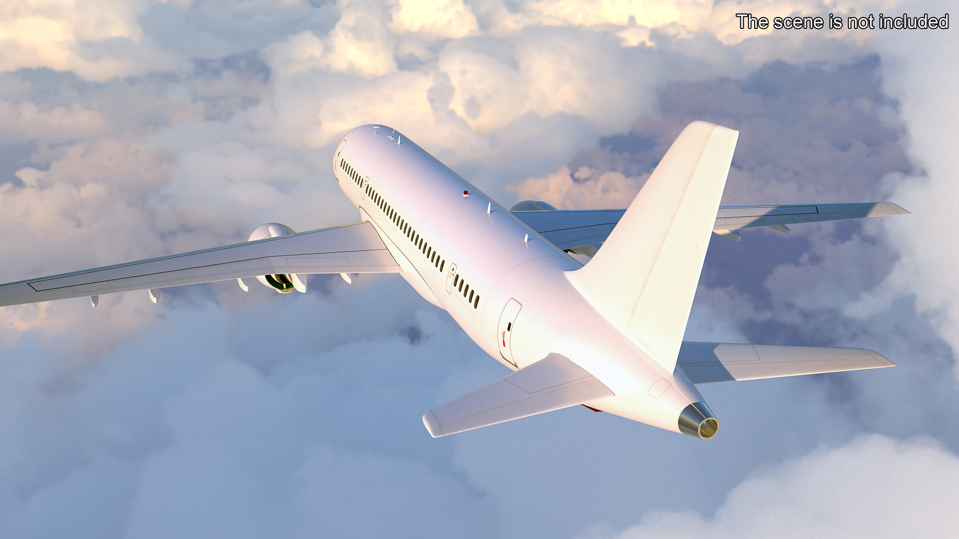 Narrow Body Airliner Rigged 3D