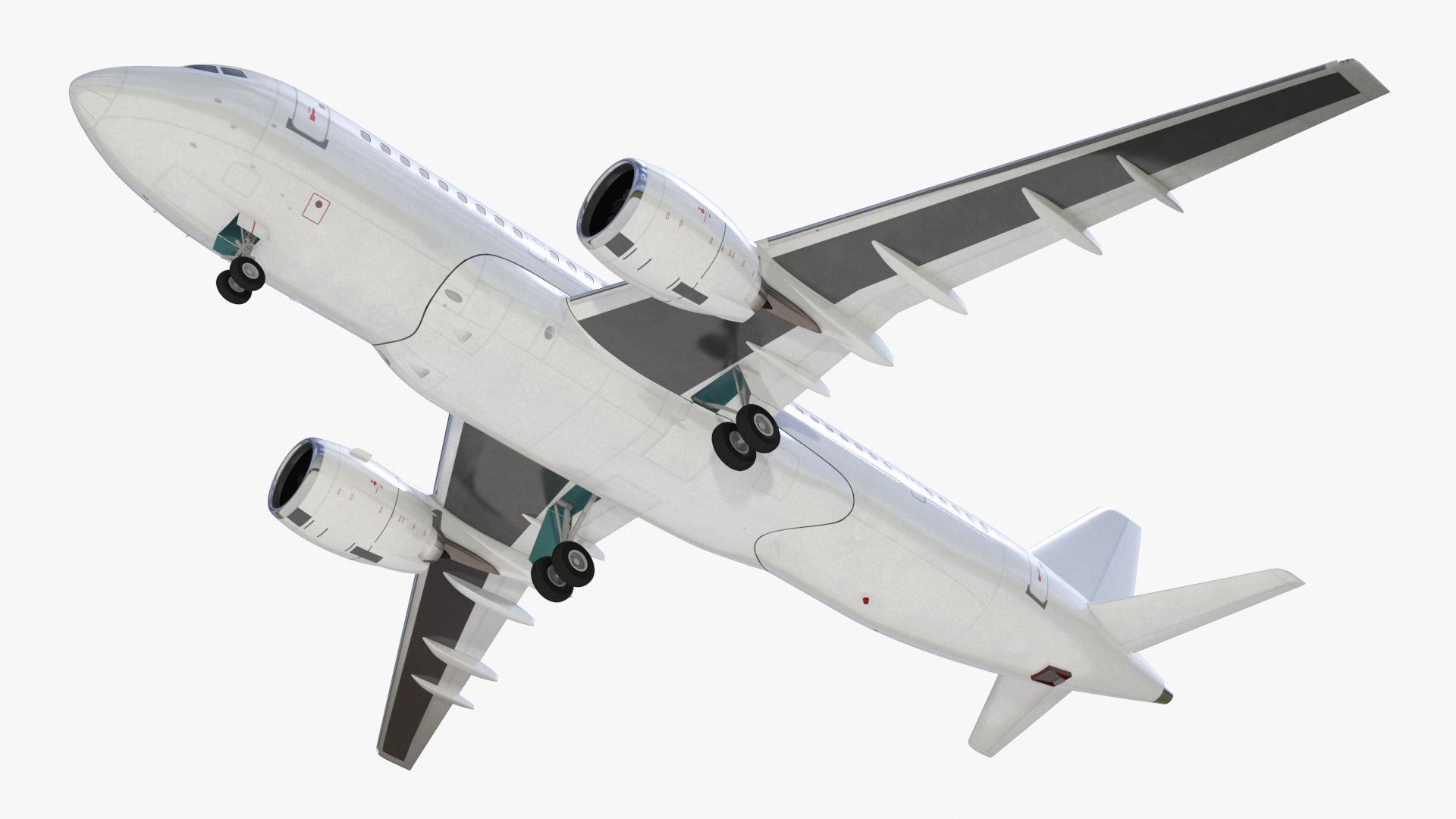Narrow Body Airliner Rigged 3D