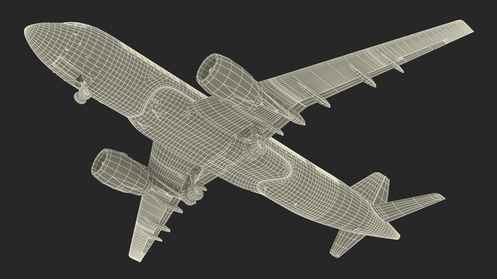 Narrow Body Airliner Rigged 3D