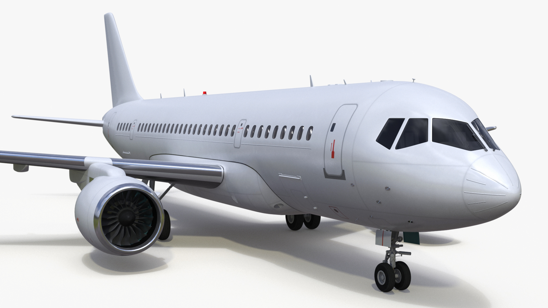 Narrow Body Airliner Rigged 3D