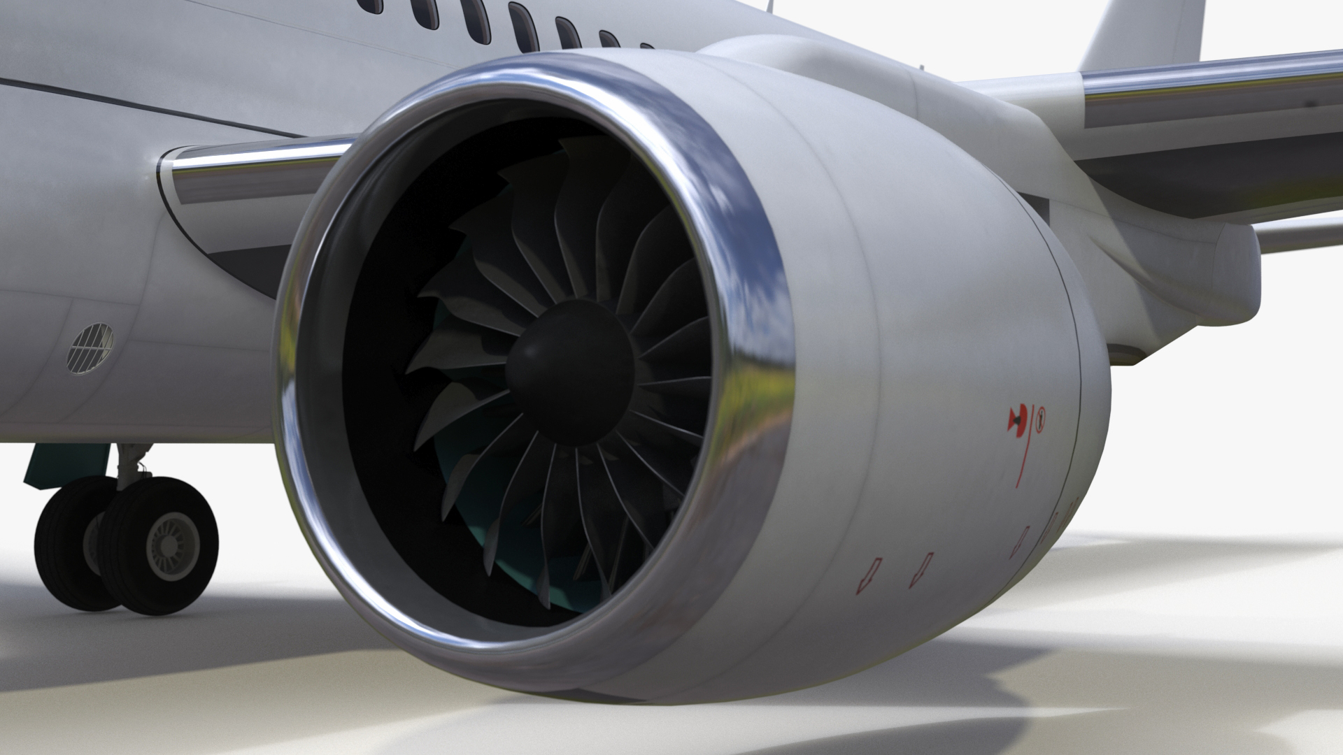 Narrow Body Airliner Rigged 3D