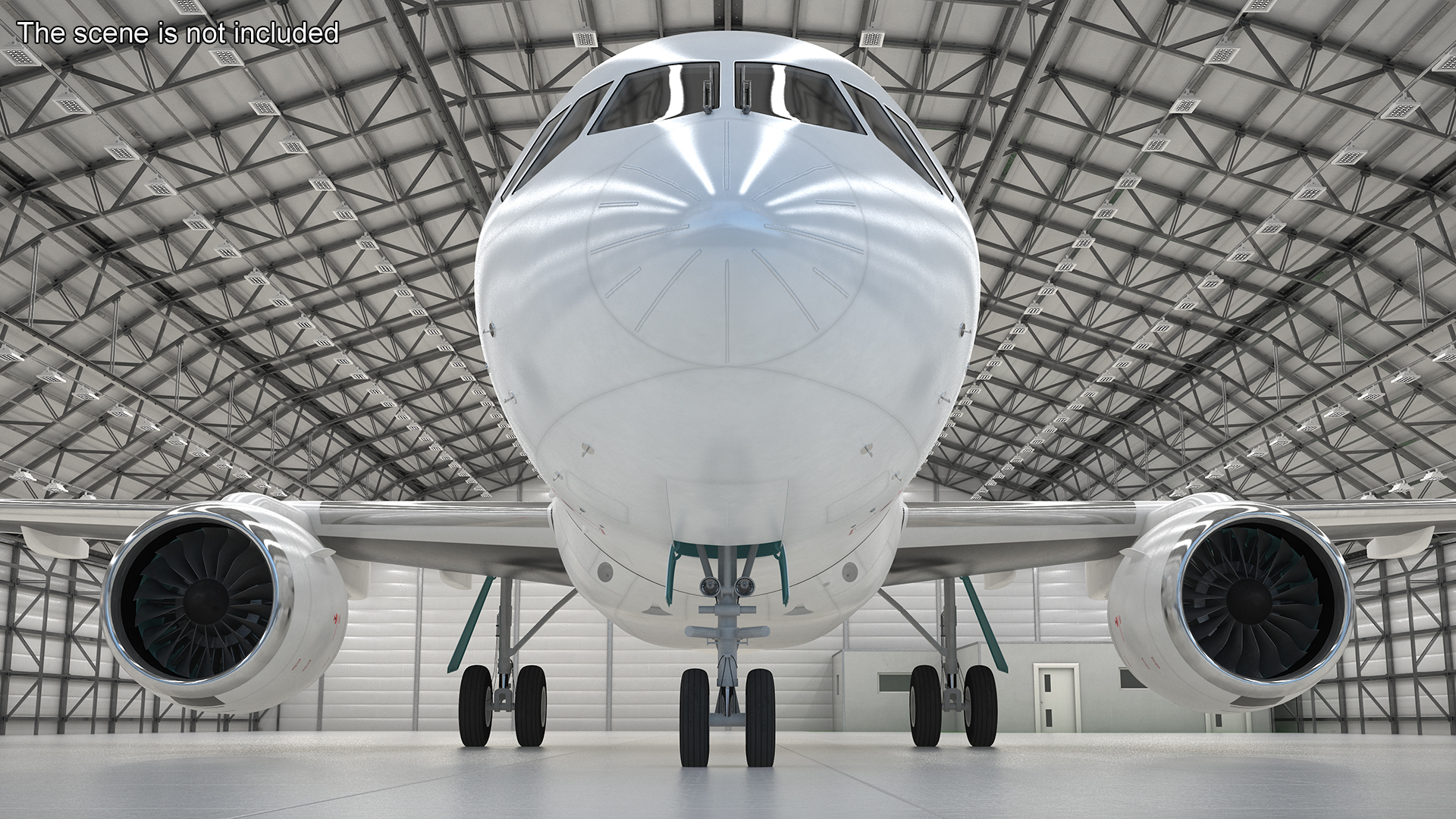 Narrow Body Airliner Rigged 3D