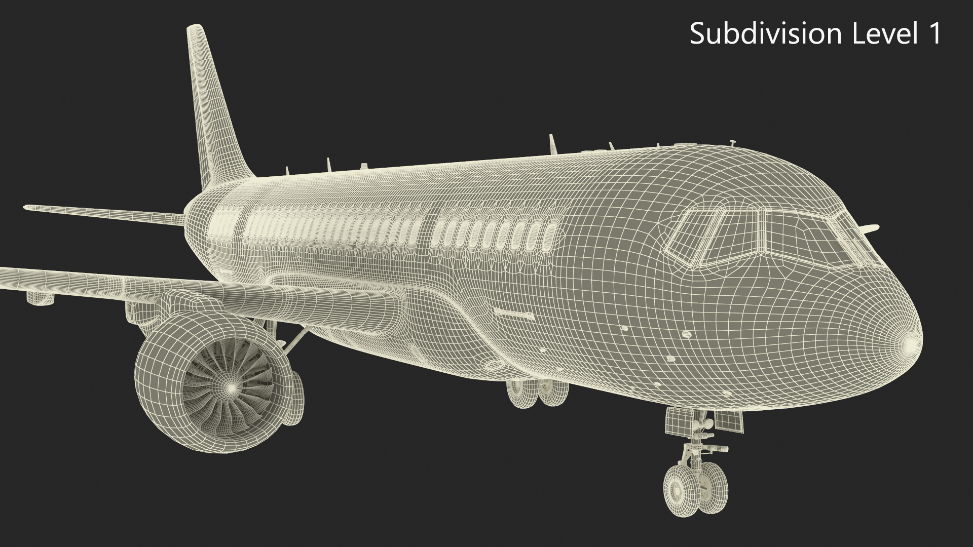 Narrow Body Airliner Rigged 3D