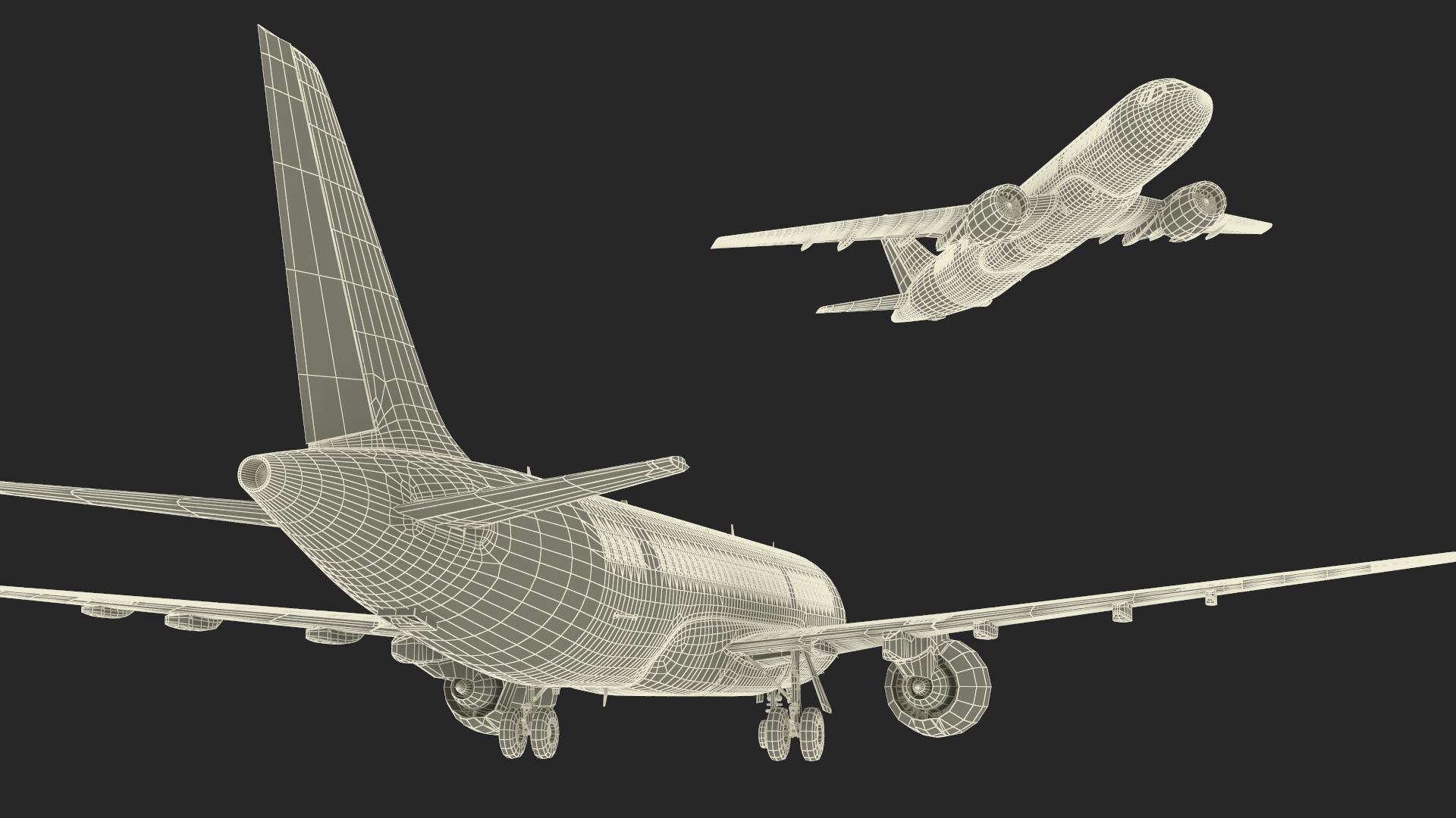 Narrow Body Airliner Rigged 3D