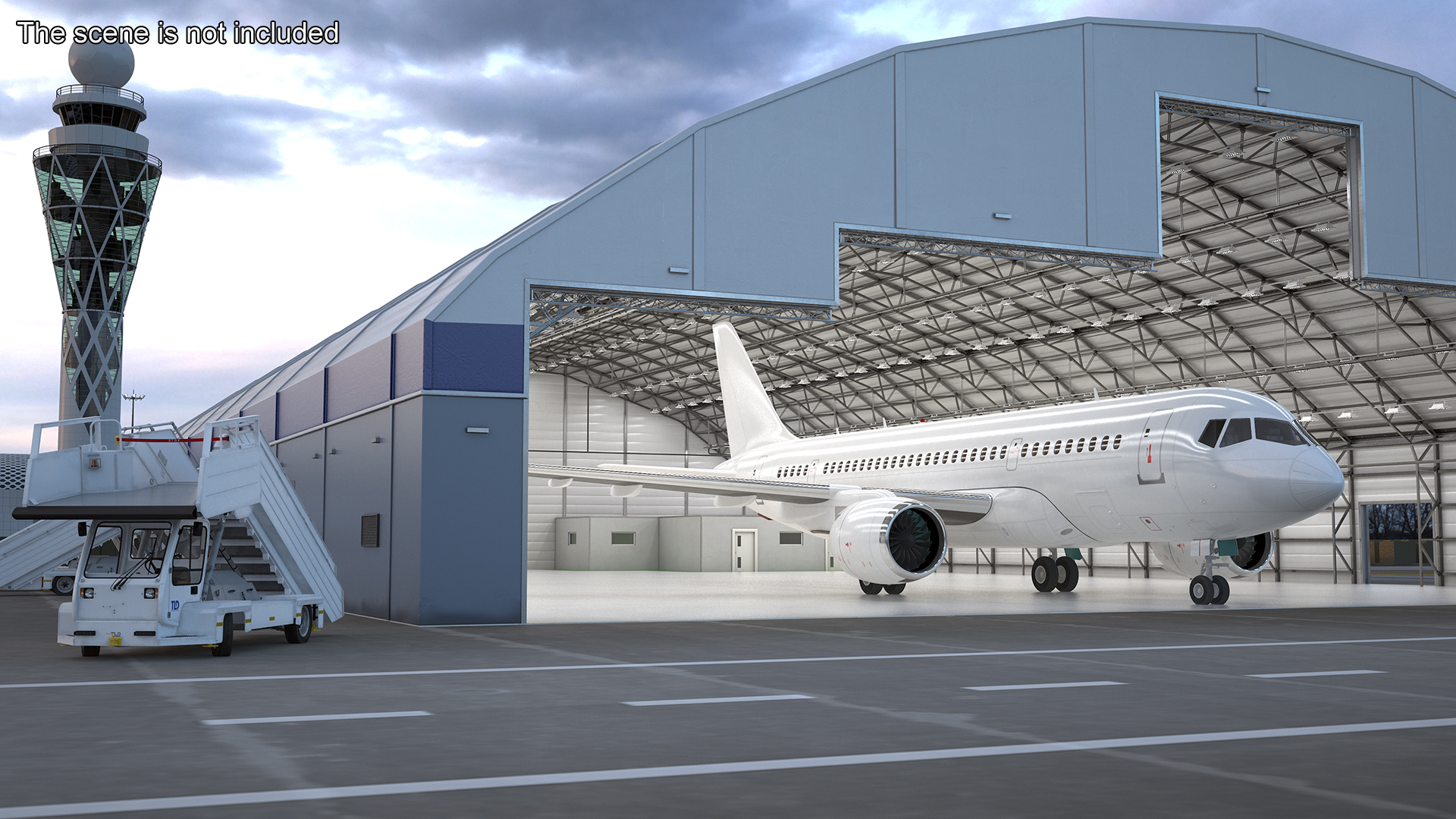Narrow Body Airliner Rigged 3D
