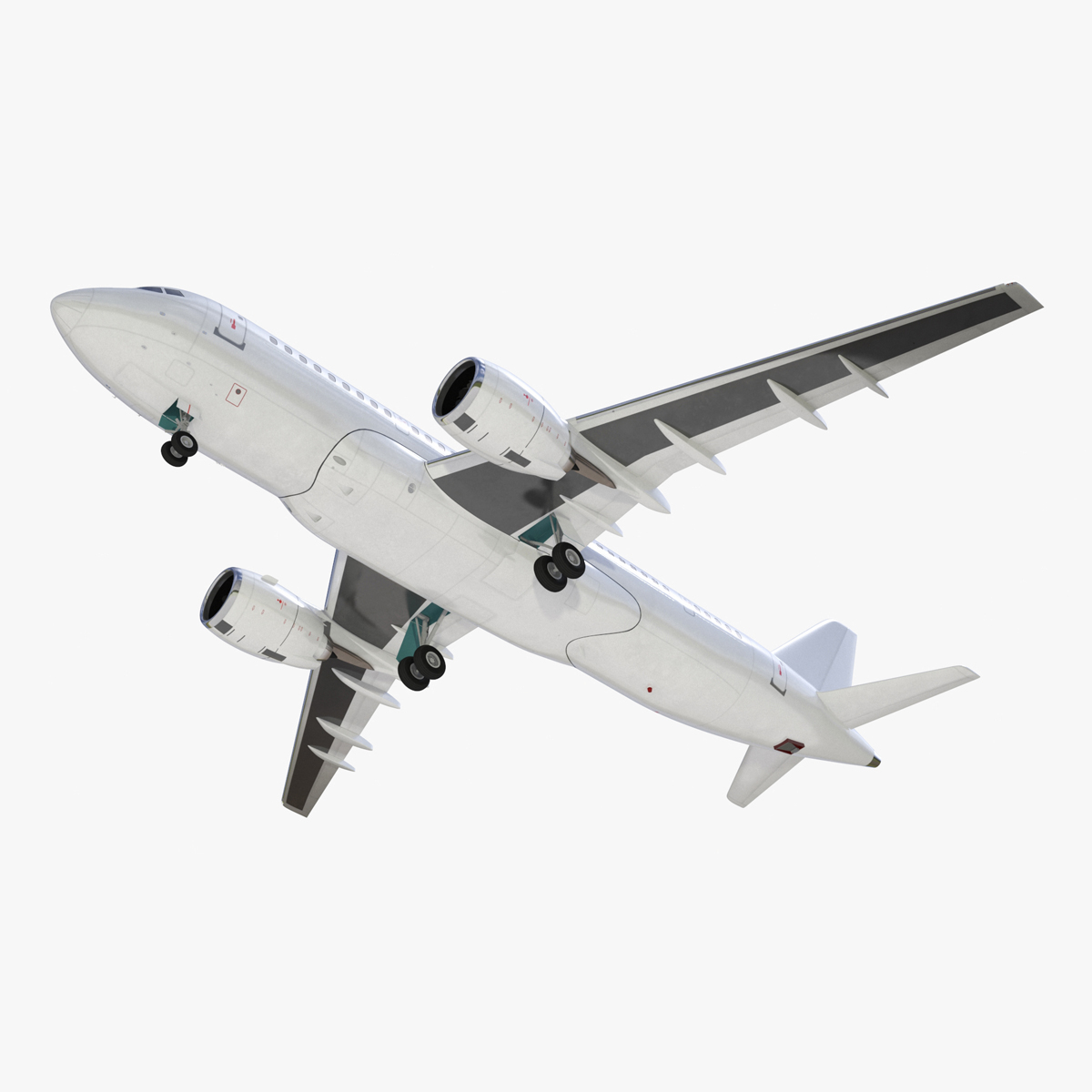 Narrow Body Airliner Rigged 3D