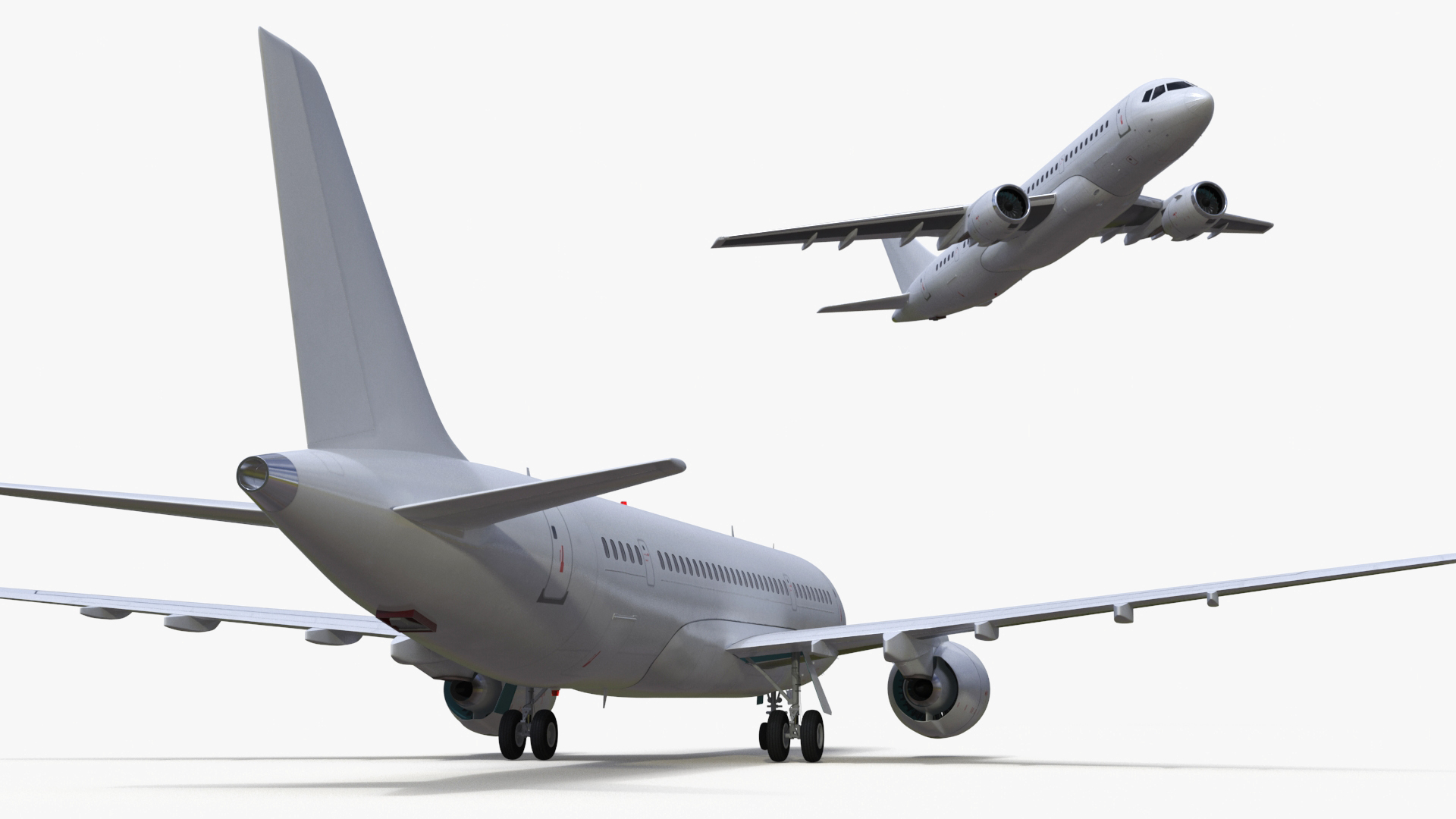Narrow Body Airliner Rigged 3D