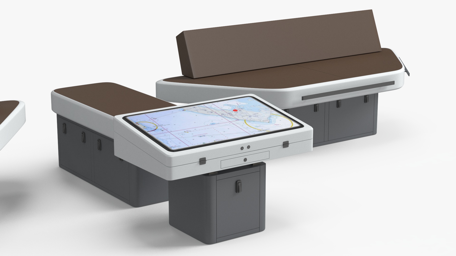 3D Ship Bridge Tables model