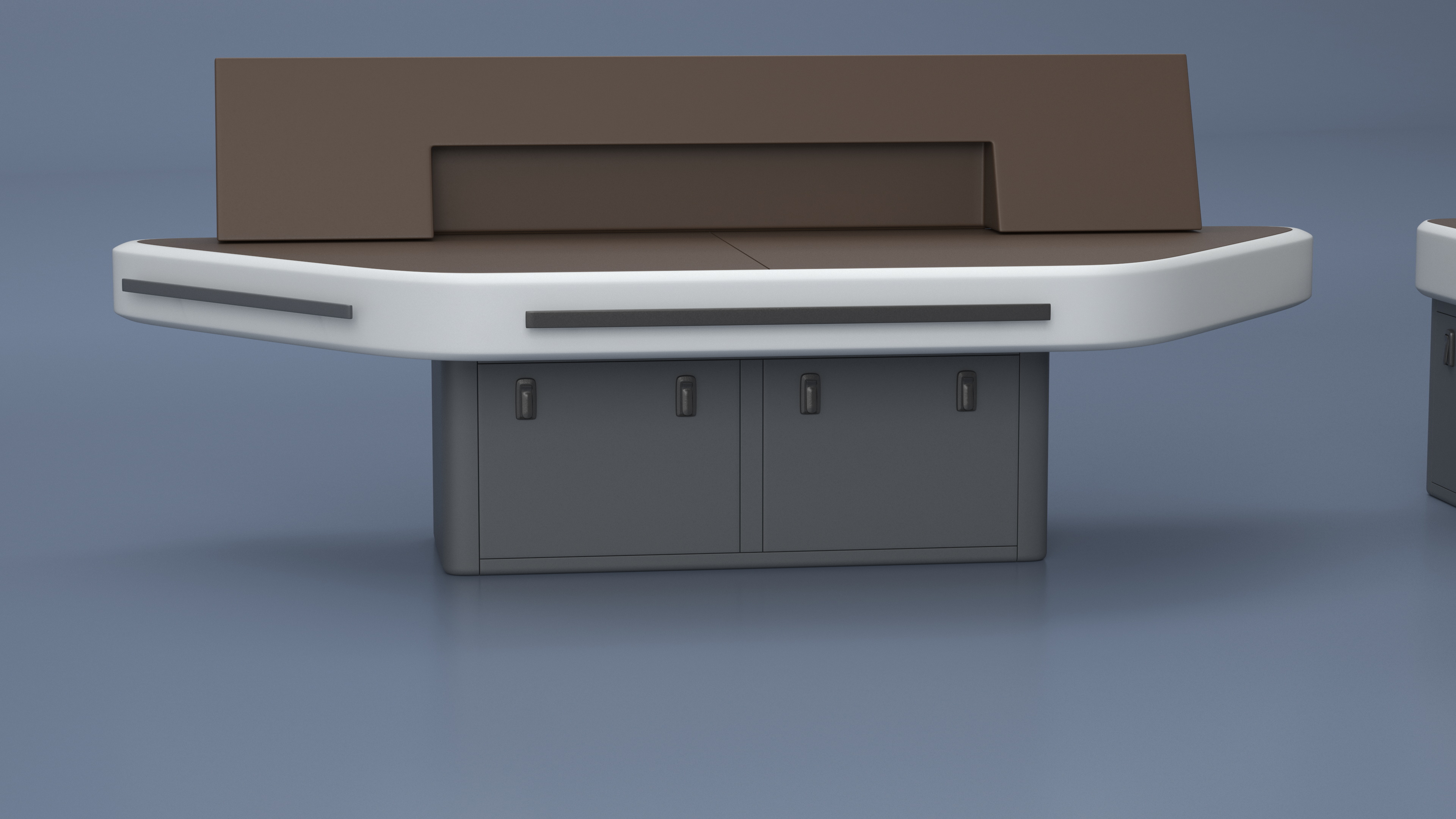 3D Ship Bridge Tables model