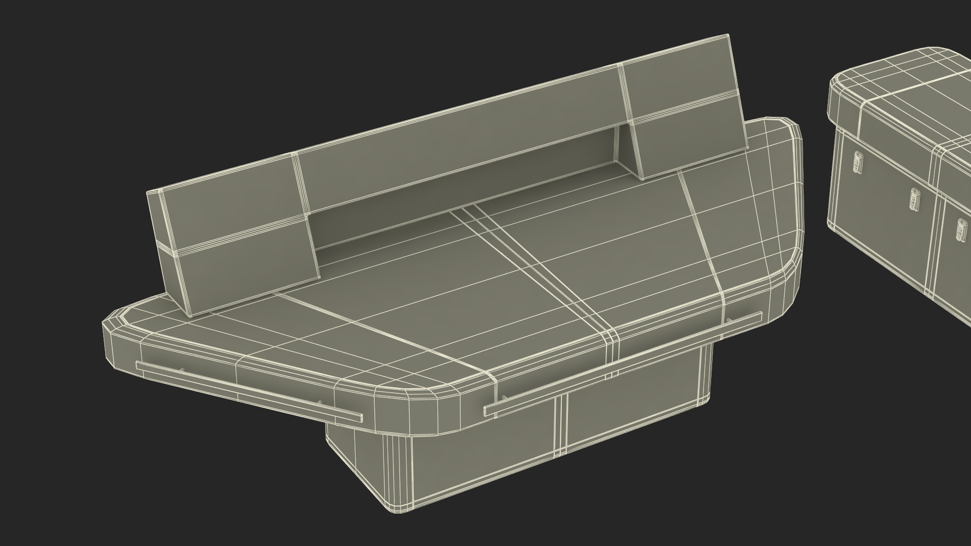 3D Ship Bridge Tables model