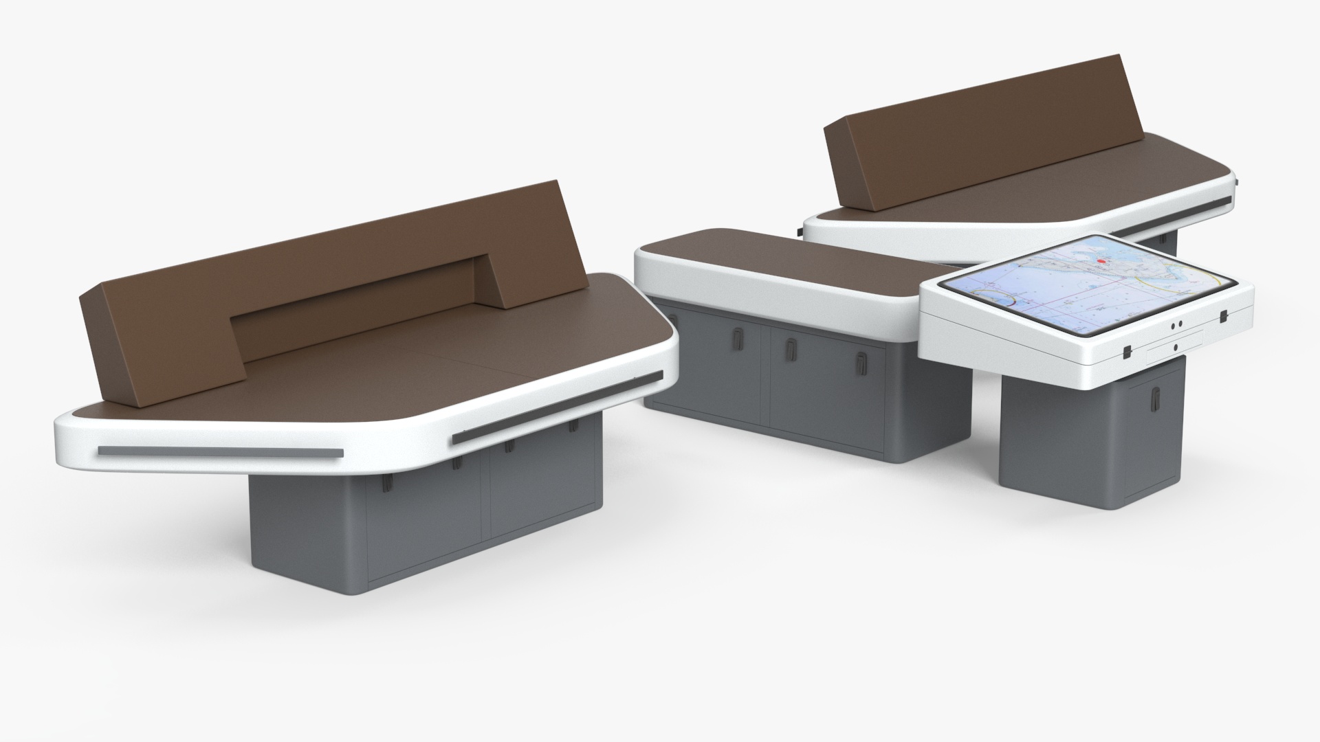 3D Ship Bridge Tables model