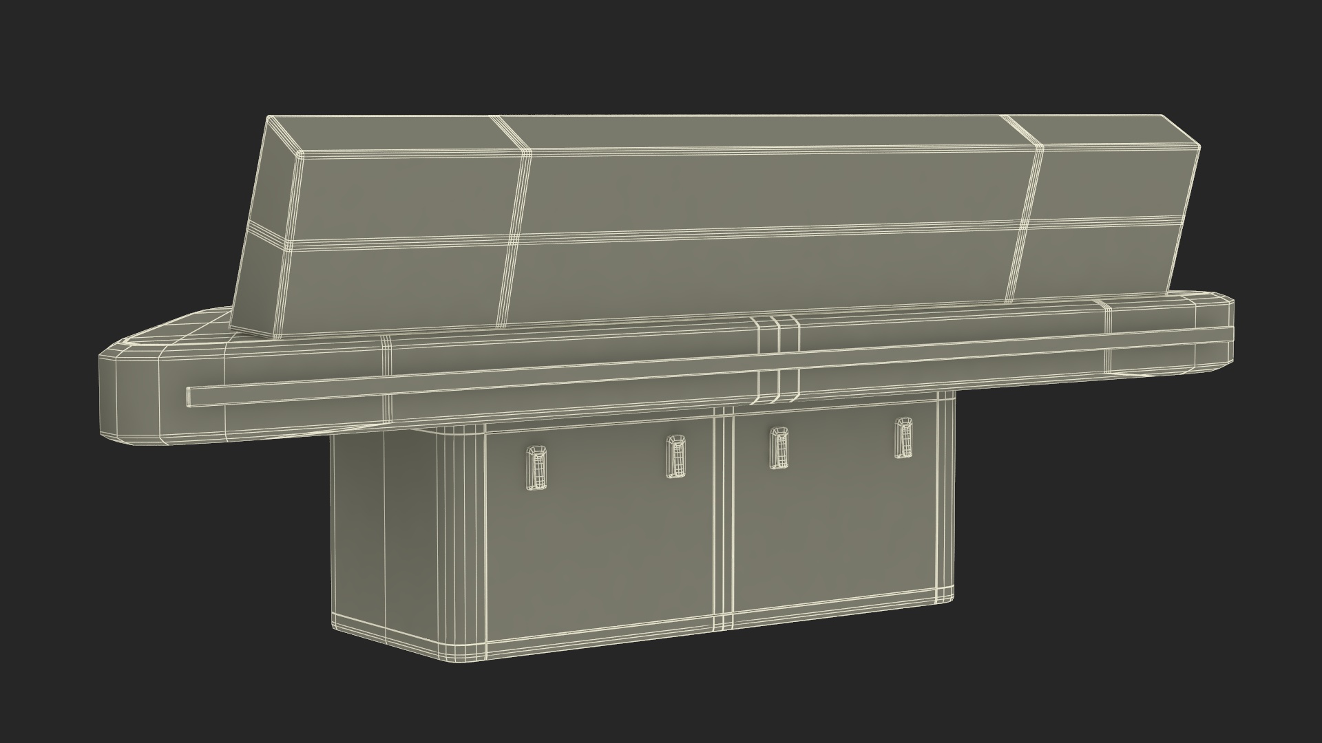 3D Ship Bridge Tables model