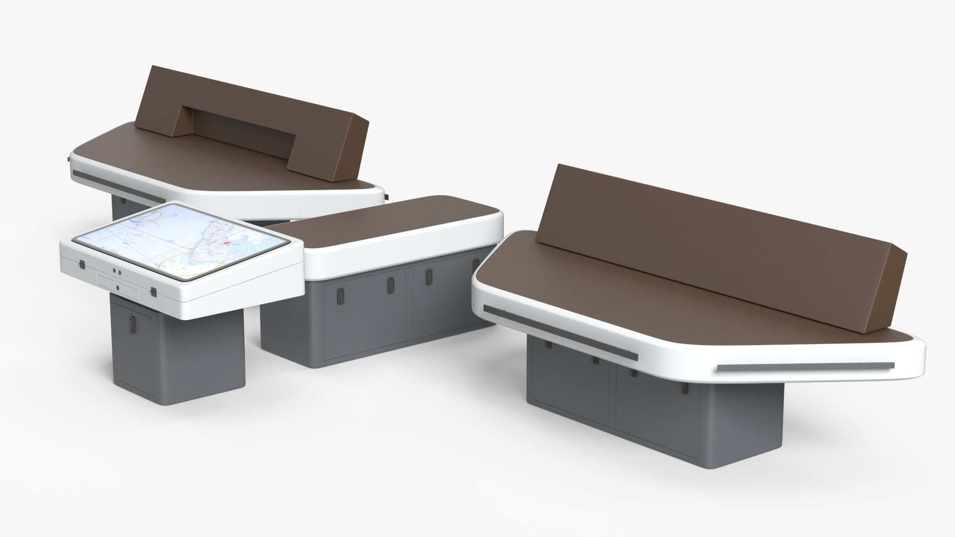 3D Ship Bridge Tables model