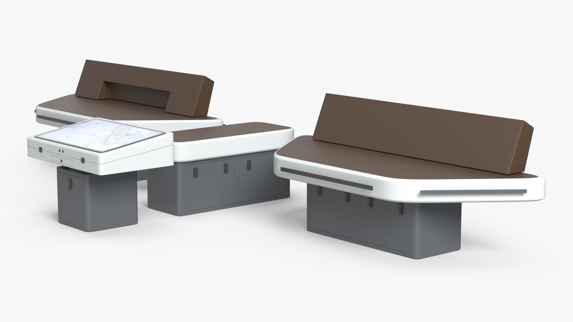 3D Ship Bridge Tables model
