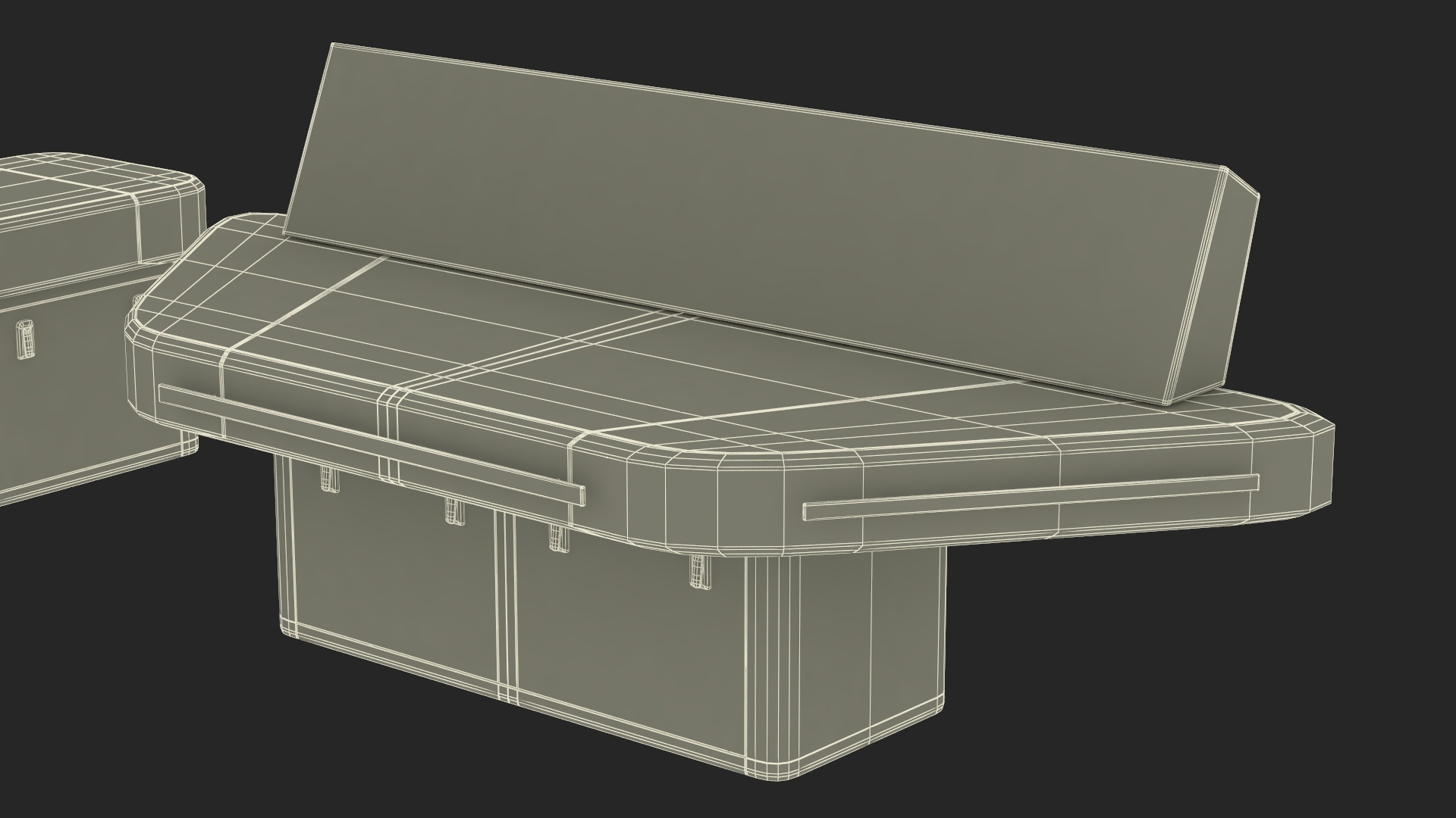 3D Ship Bridge Tables model