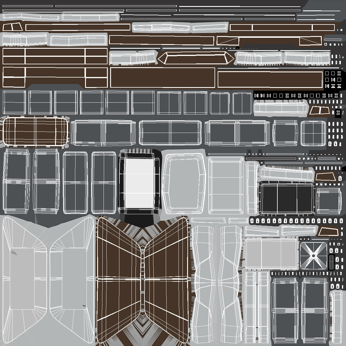 3D Ship Bridge Tables model