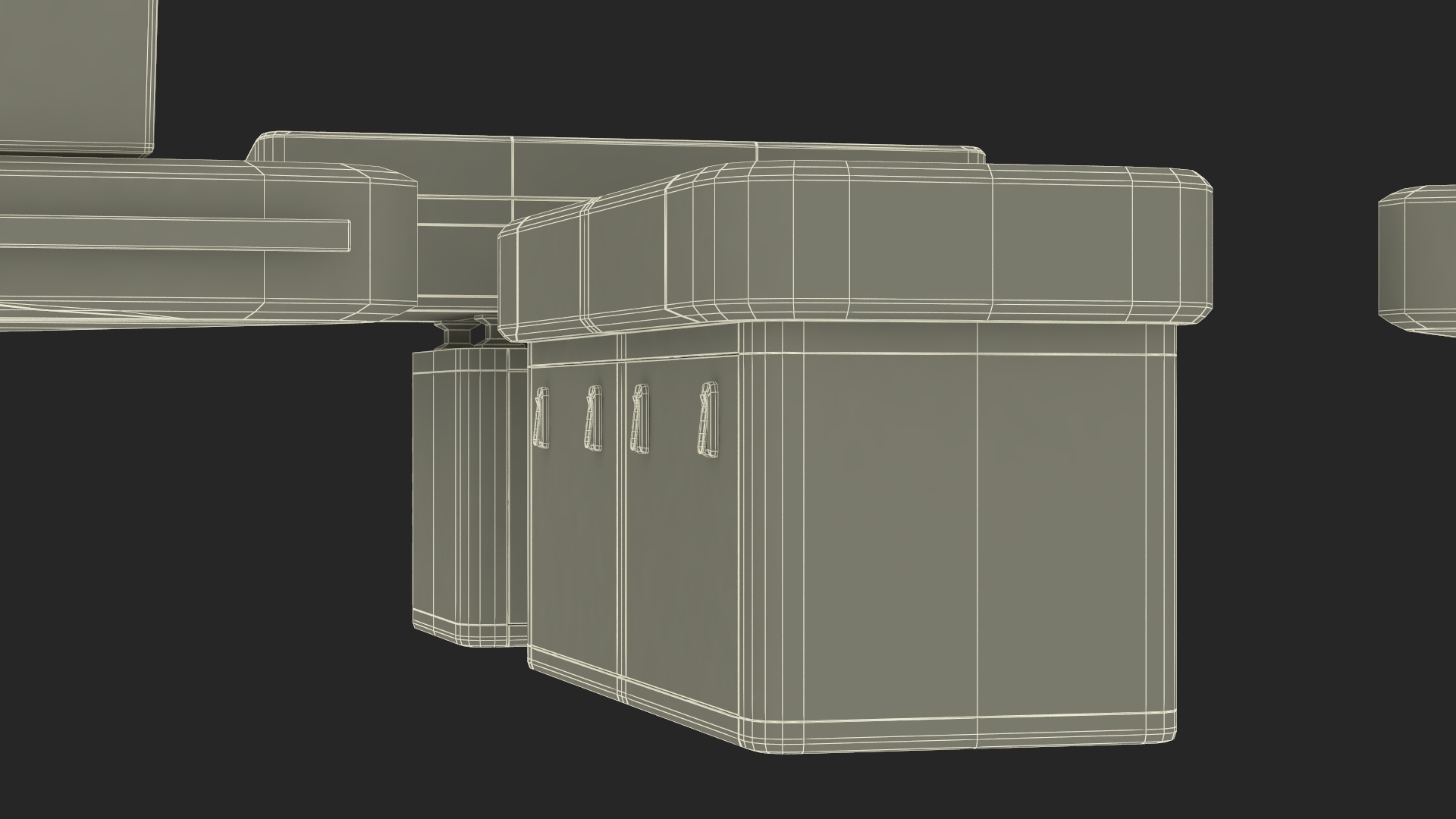 3D Ship Bridge Tables model