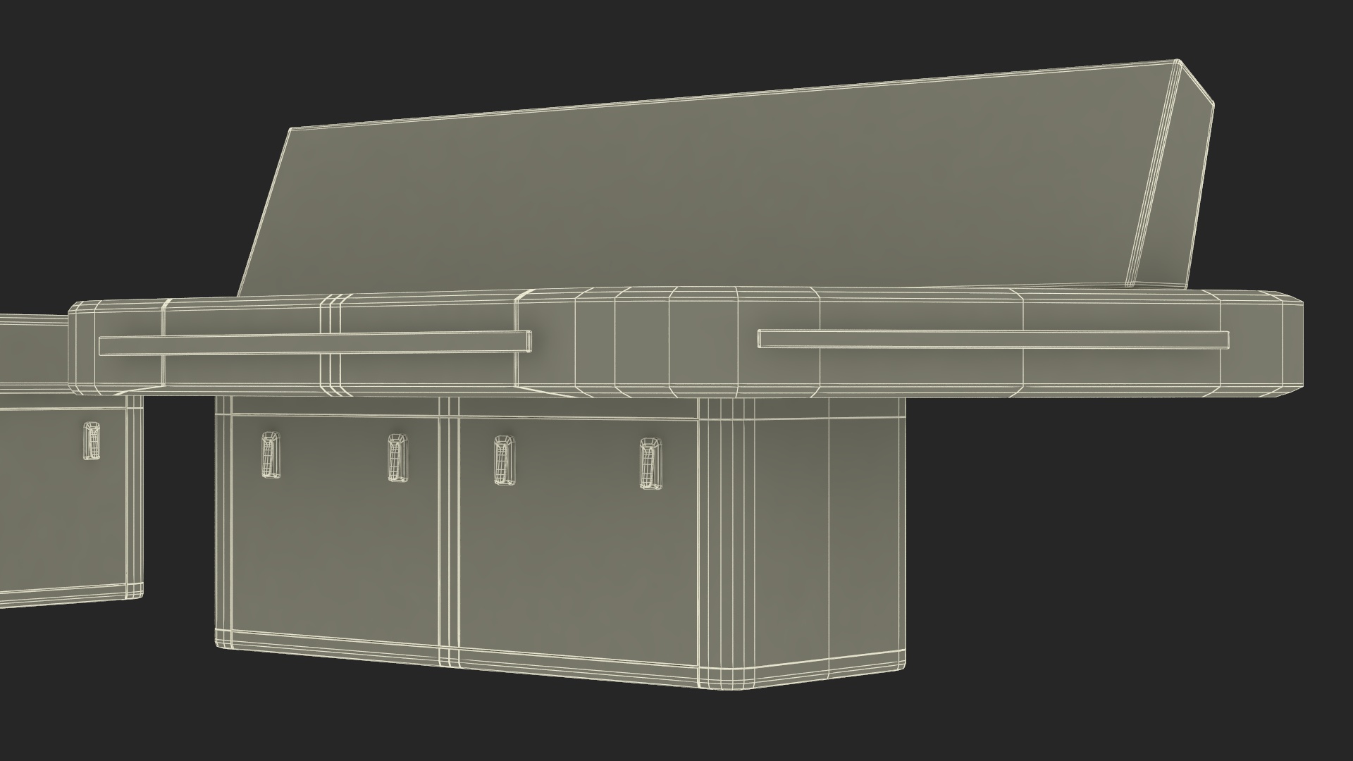 3D Ship Bridge Tables model
