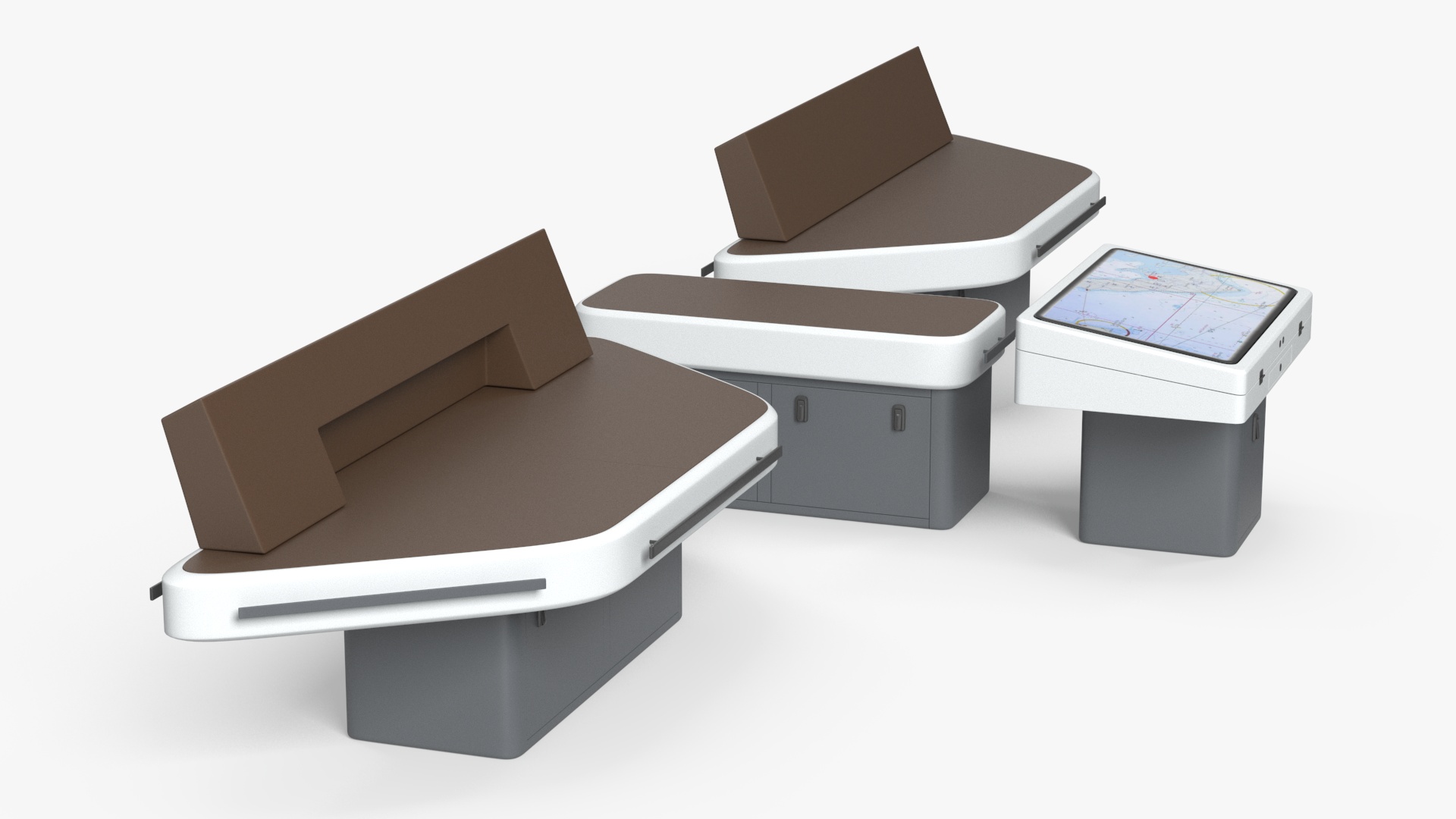 3D Ship Bridge Tables model