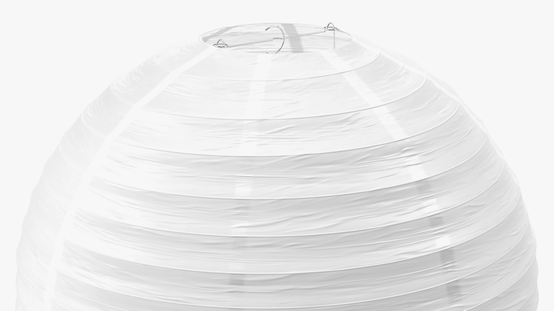 3D model Round Paper Lantern White