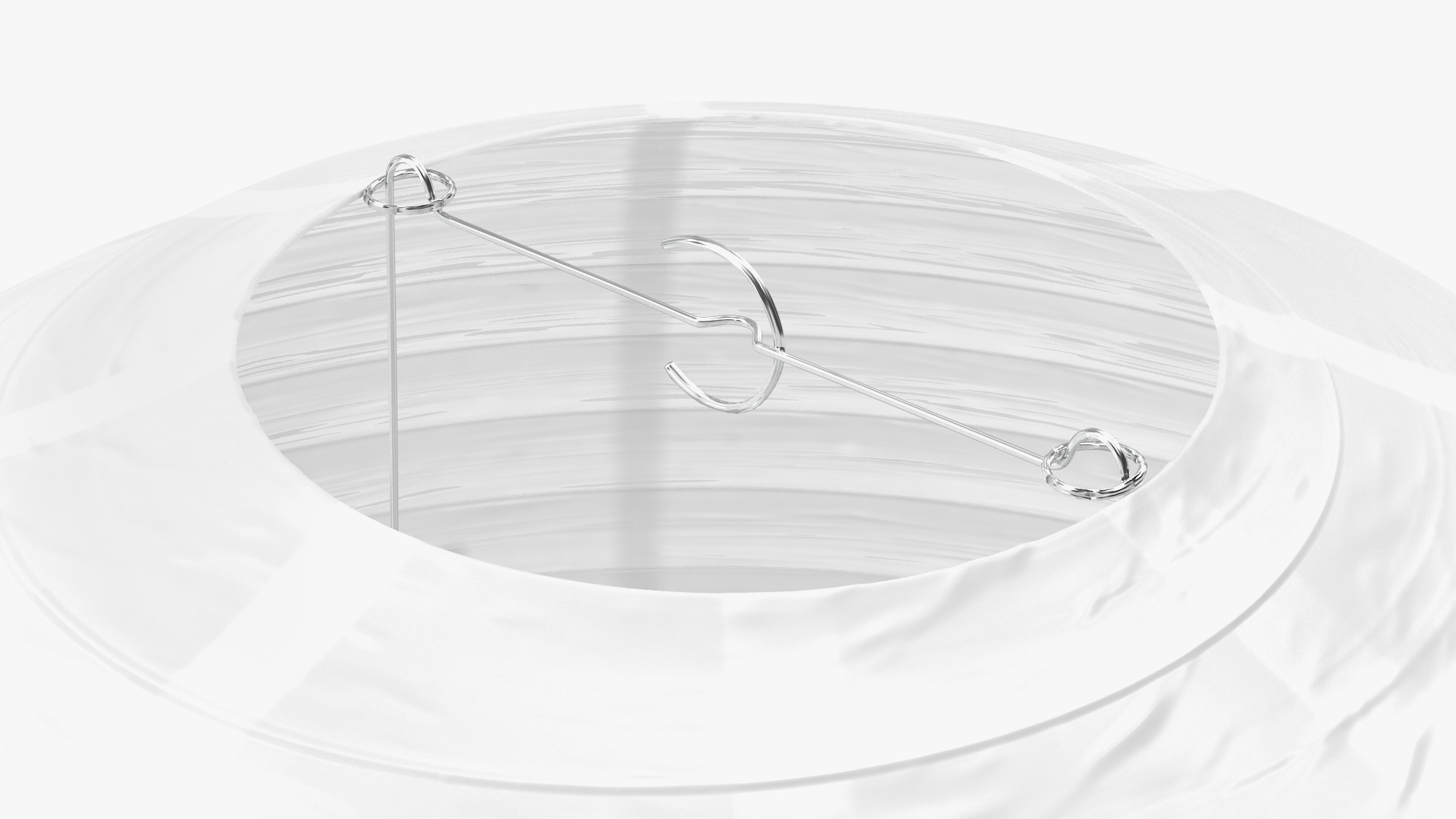 3D model Round Paper Lantern White