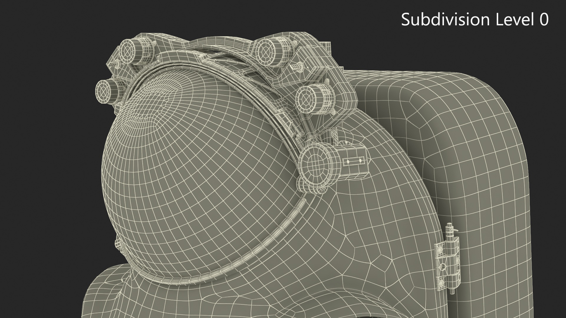 3D Astronaut Wearing Spacesuit Fur Rigged model
