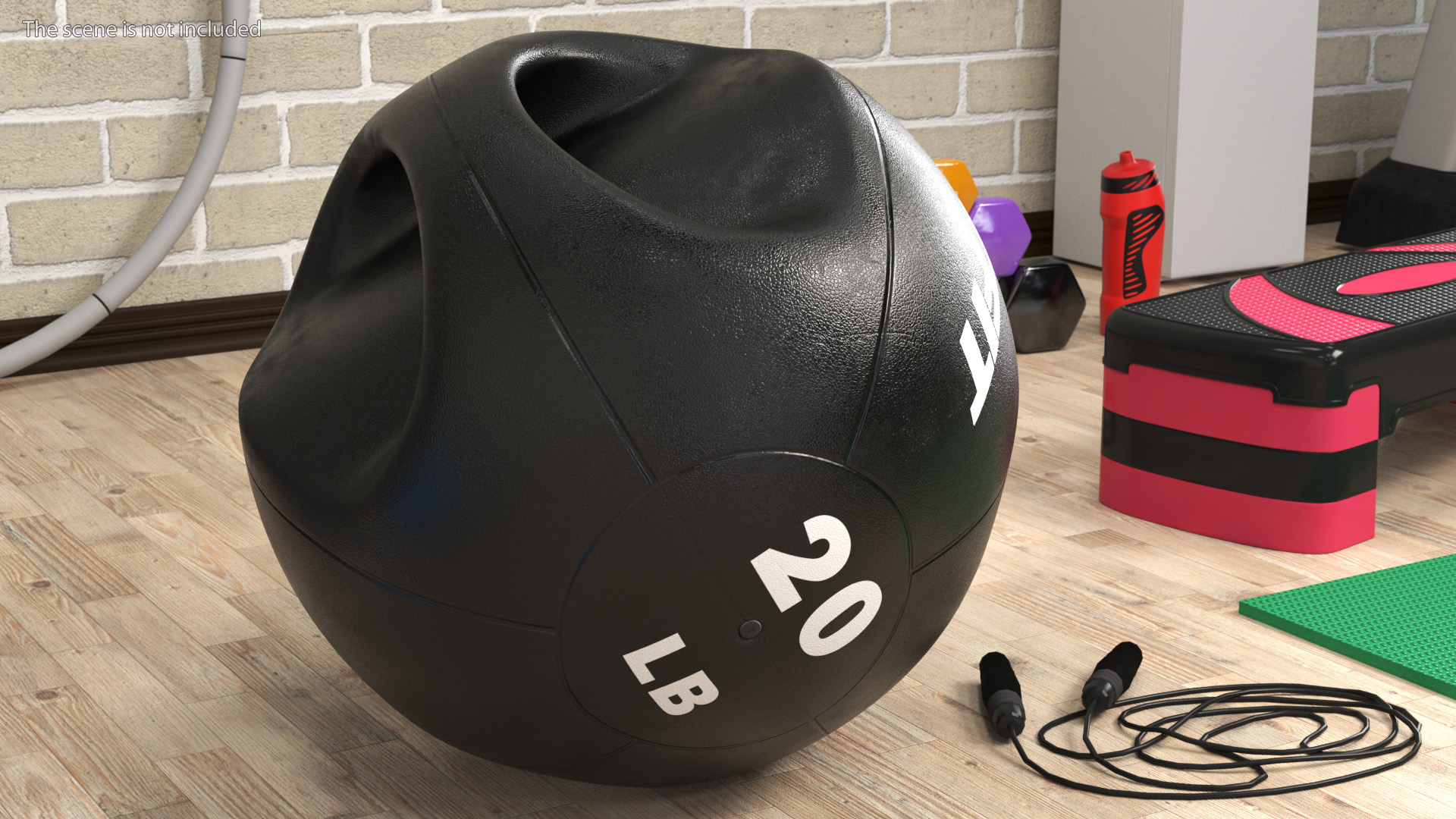 3D model Medicine Dual Grip Ball 20LB Ritfit
