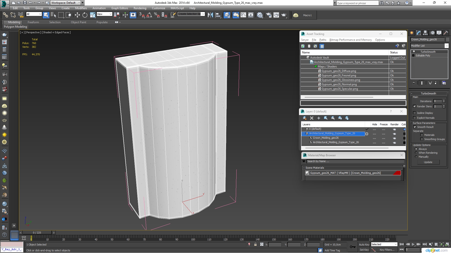 3D Architectural Molding Gypsum Type 26