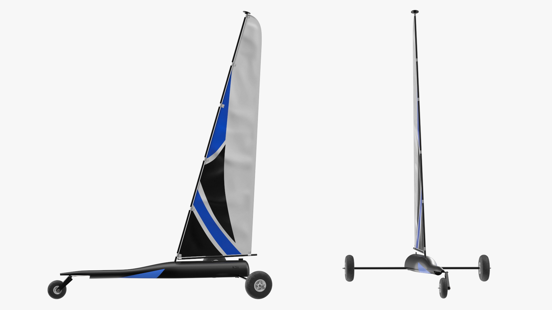 Remote Control Land Yacht Rigged 3D