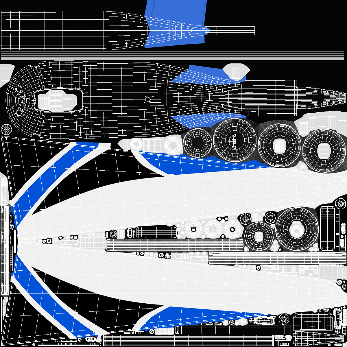 Remote Control Land Yacht Rigged 3D