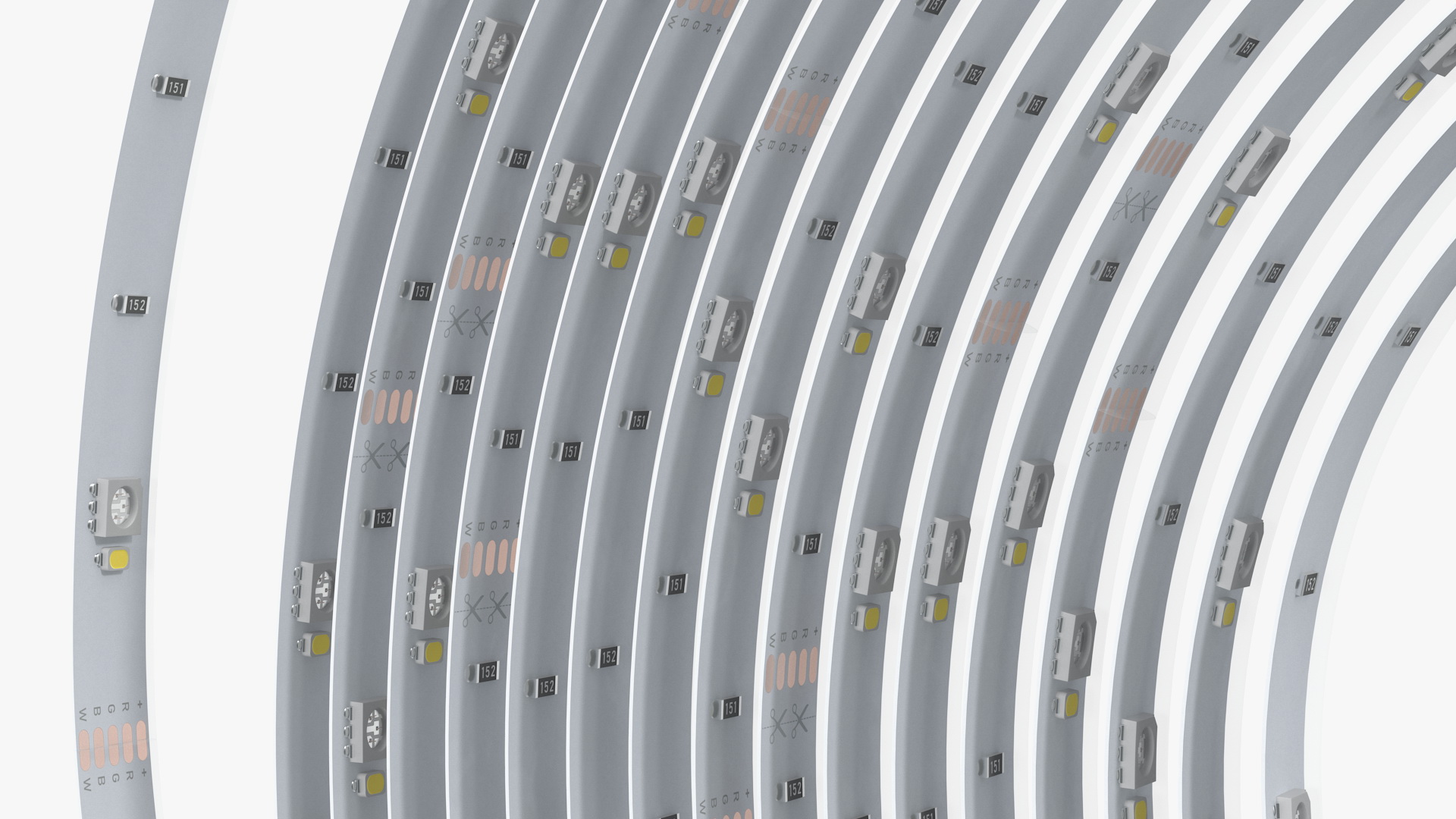 3M LED Strip Lights Tape 3D model
